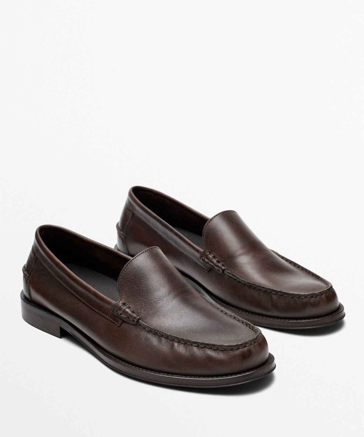 마시모두띠(MASSIMO DUTTI) 오일드 레더 로퍼