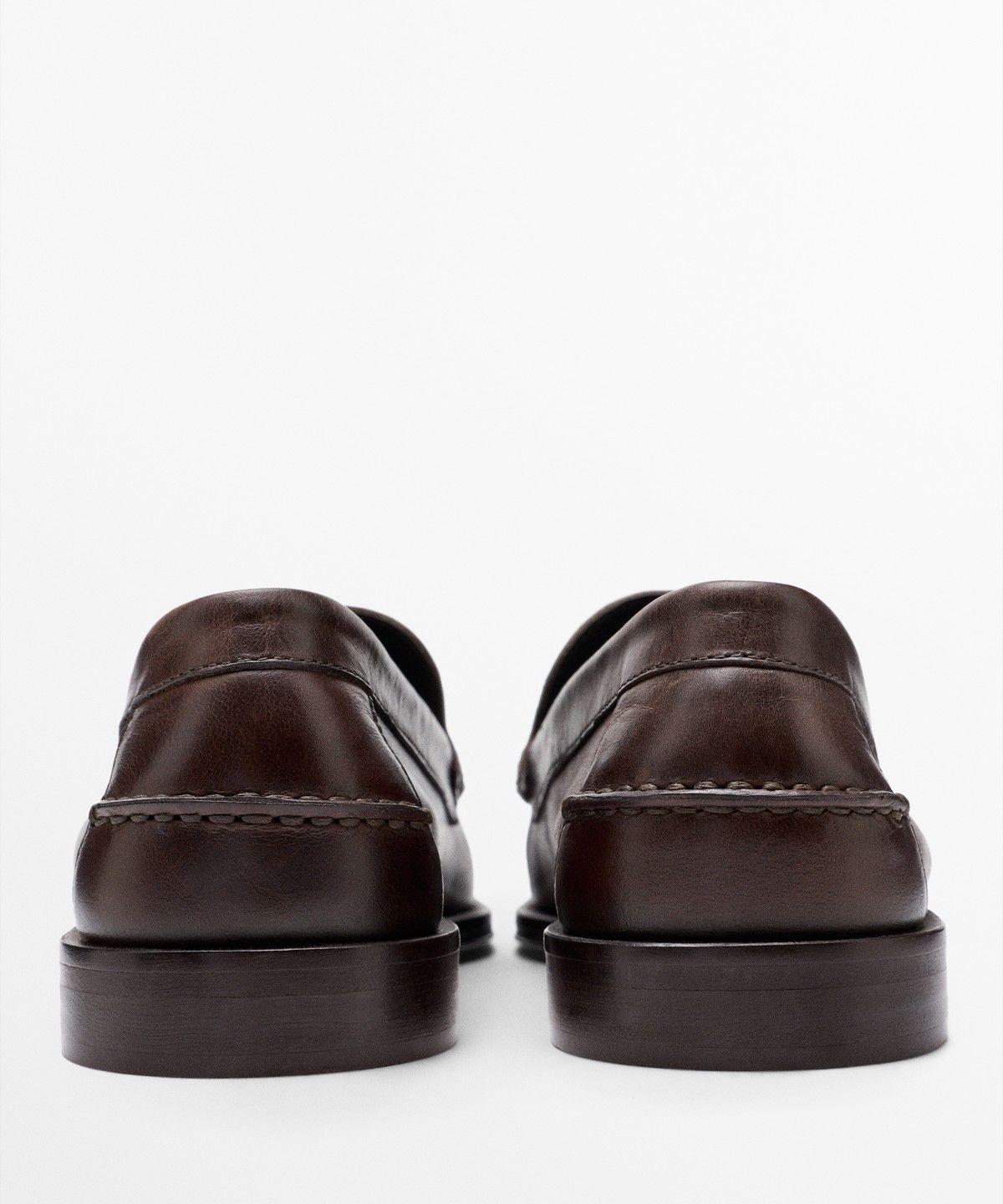 마시모두띠(MASSIMO DUTTI) 오일드 레더 로퍼