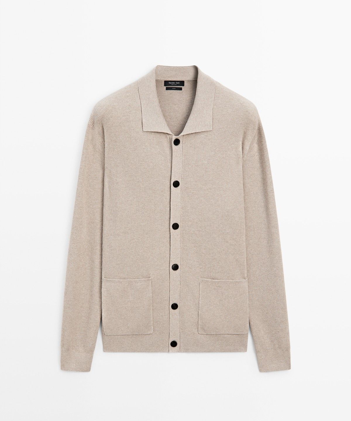 마시모두띠(MASSIMO DUTTI) 100% 코튼 포켓 니트 가디건