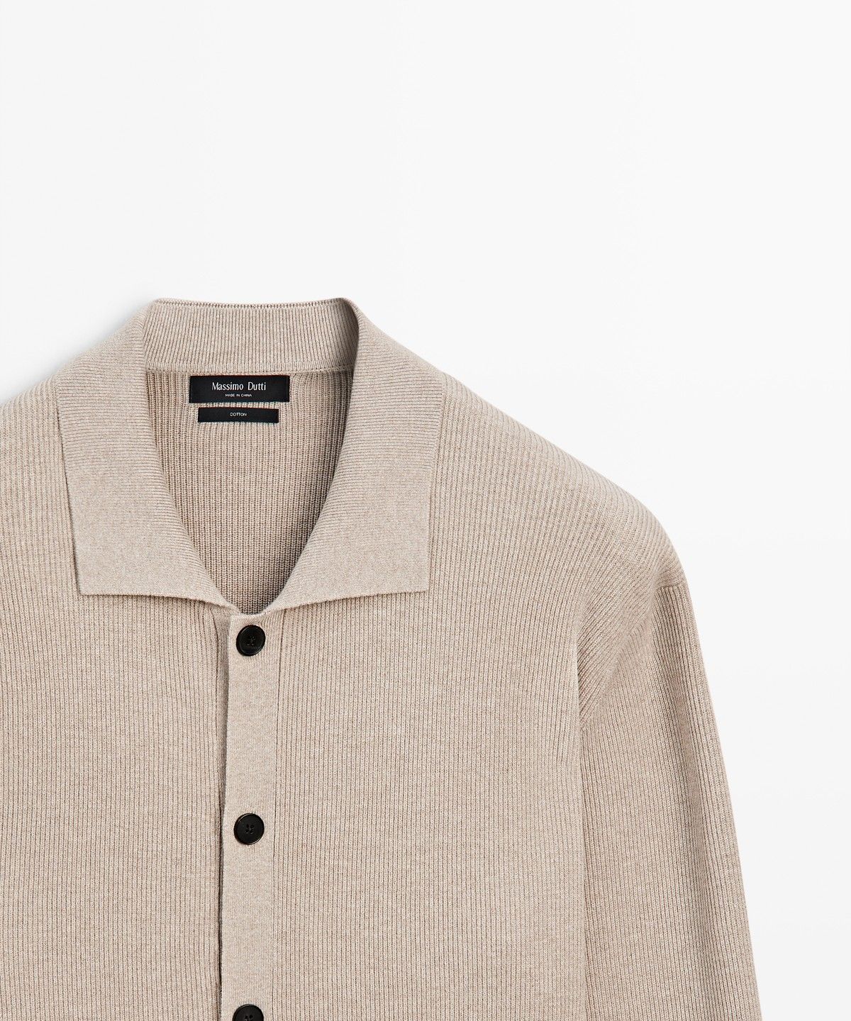마시모두띠(MASSIMO DUTTI) 100% 코튼 포켓 니트 가디건