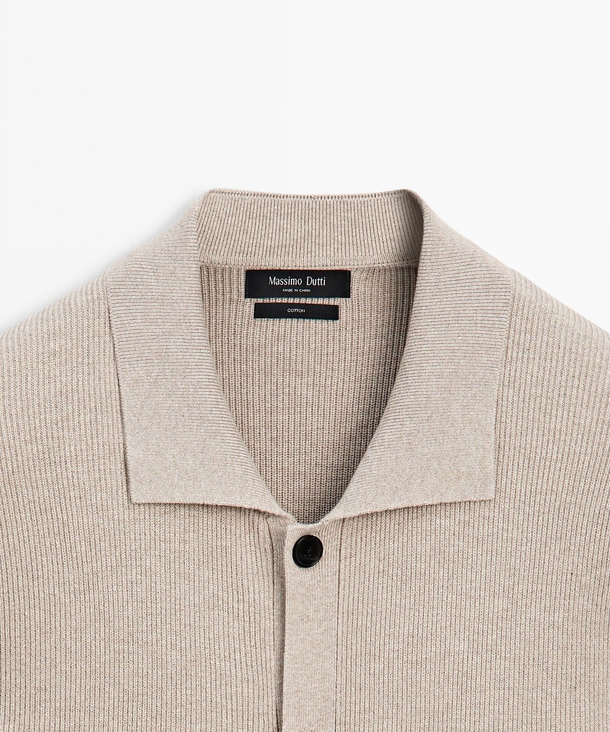 마시모두띠(MASSIMO DUTTI) 100% 코튼 포켓 니트 가디건