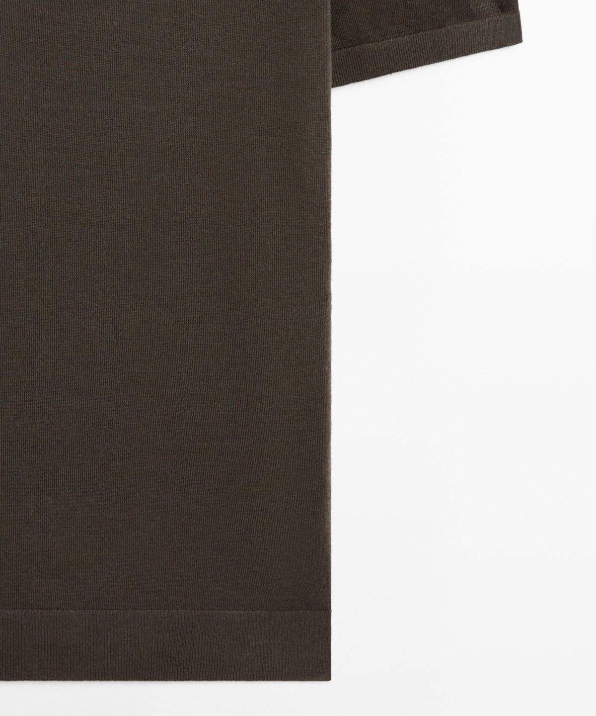 마시모두띠(MASSIMO DUTTI) 울 블렌드 지퍼 폴로 셔츠