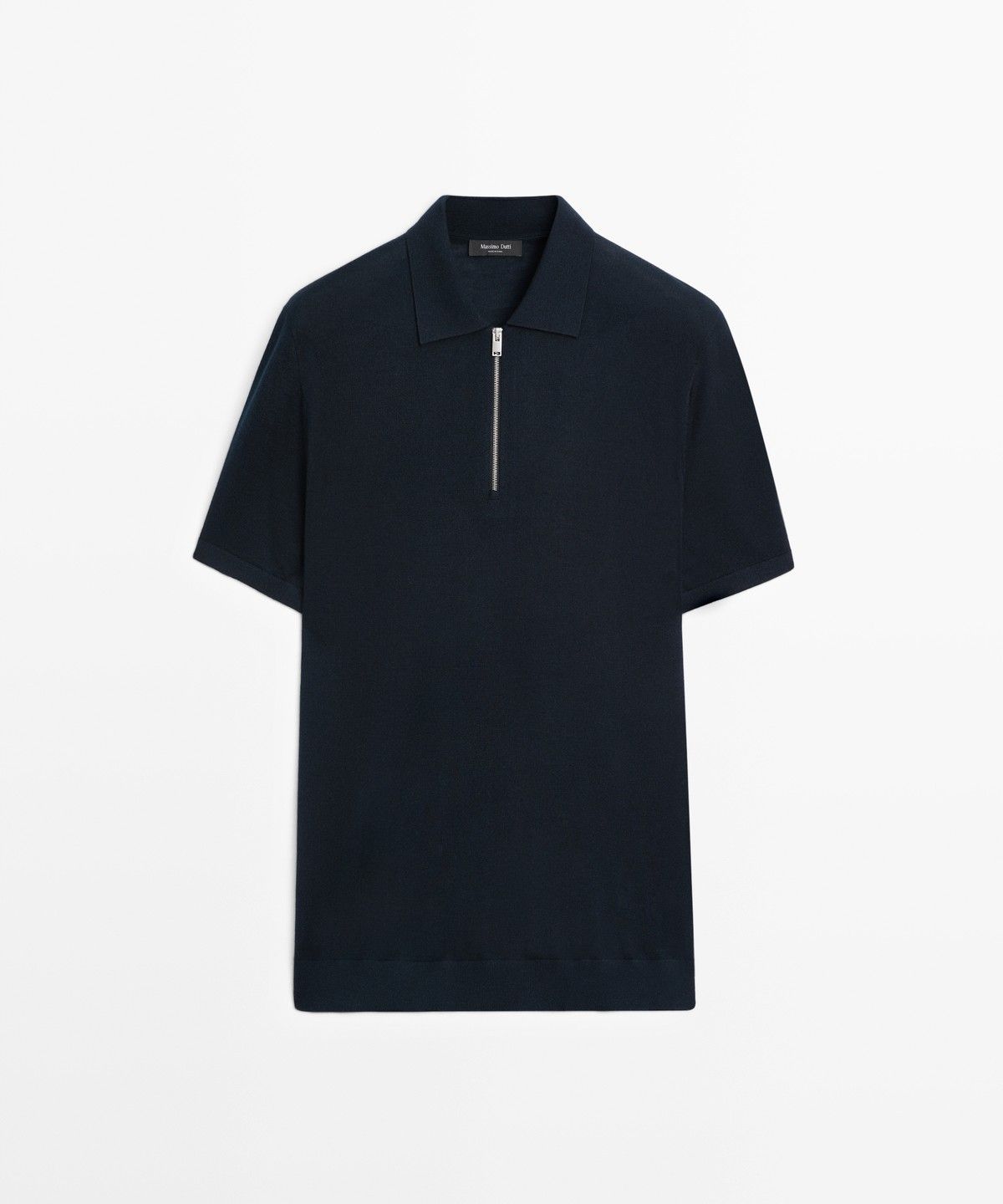 마시모두띠(MASSIMO DUTTI) 울 블렌드 지퍼 폴로 셔츠