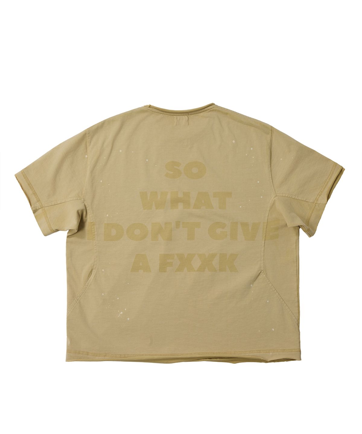 더 오피셜 레퓨지(THE OFFICIAL REFUGE) LASER ETCHED T-SHIRT BEIGE