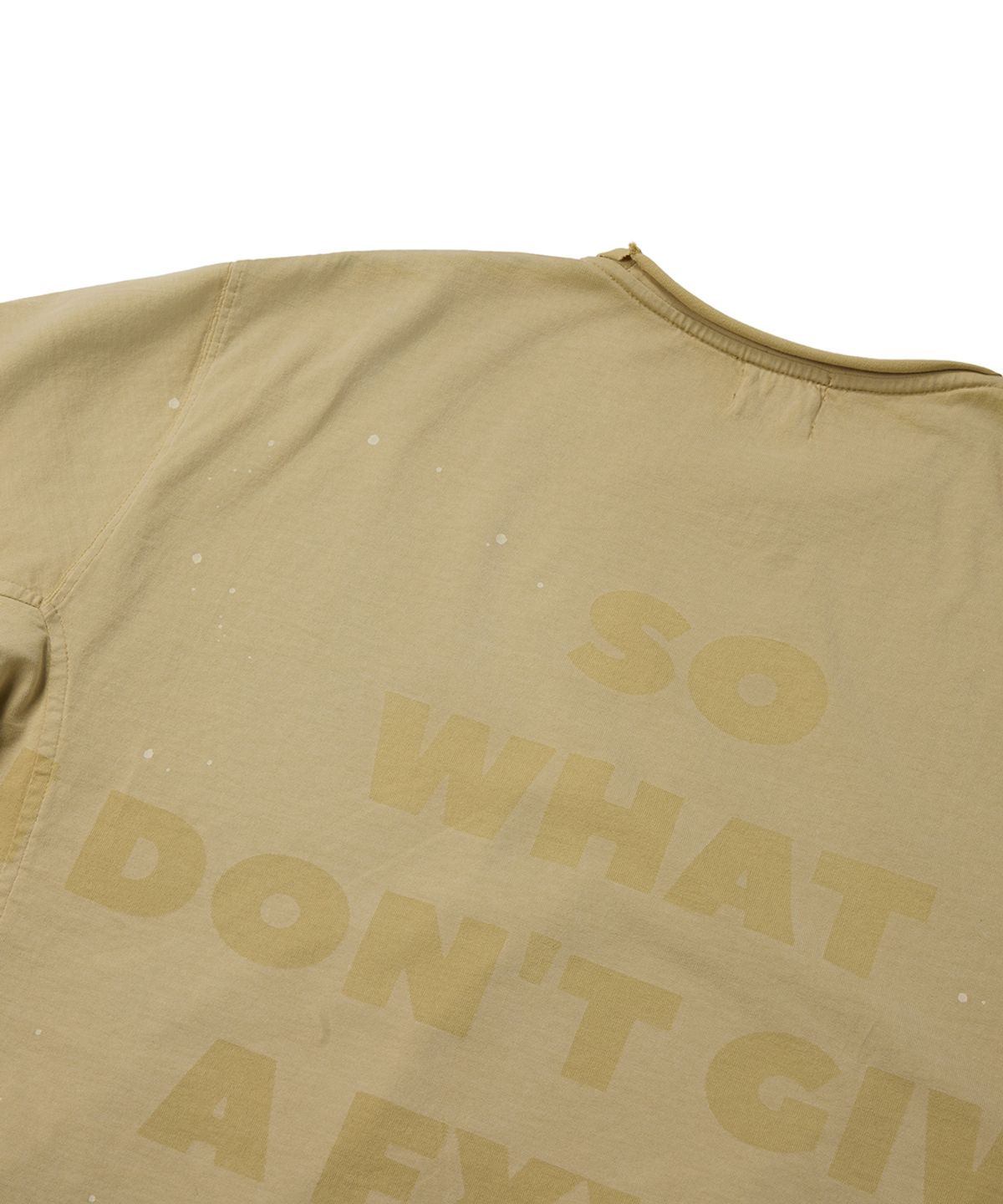 더 오피셜 레퓨지(THE OFFICIAL REFUGE) LASER ETCHED T-SHIRT BEIGE