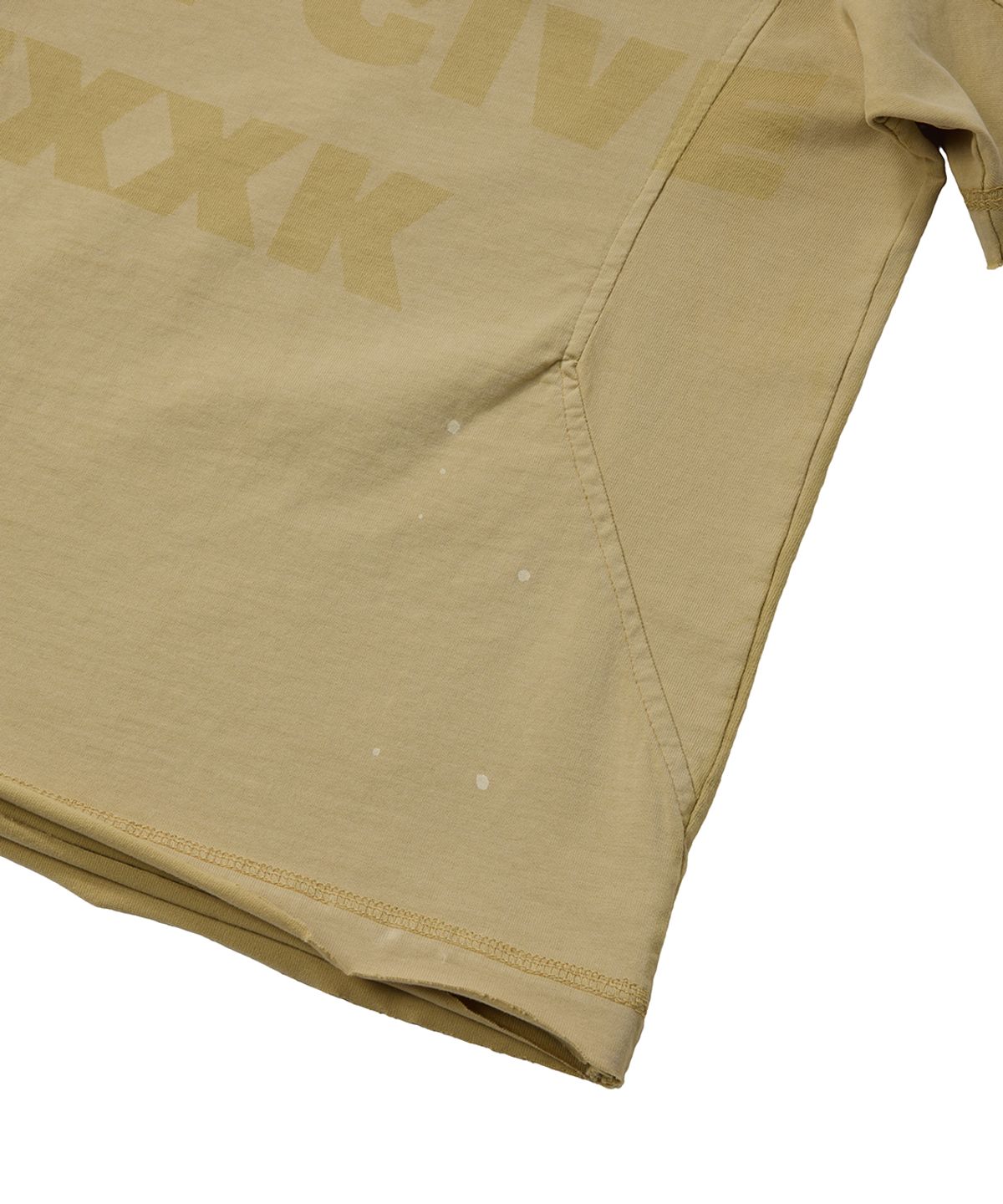 더 오피셜 레퓨지(THE OFFICIAL REFUGE) LASER ETCHED T-SHIRT BEIGE