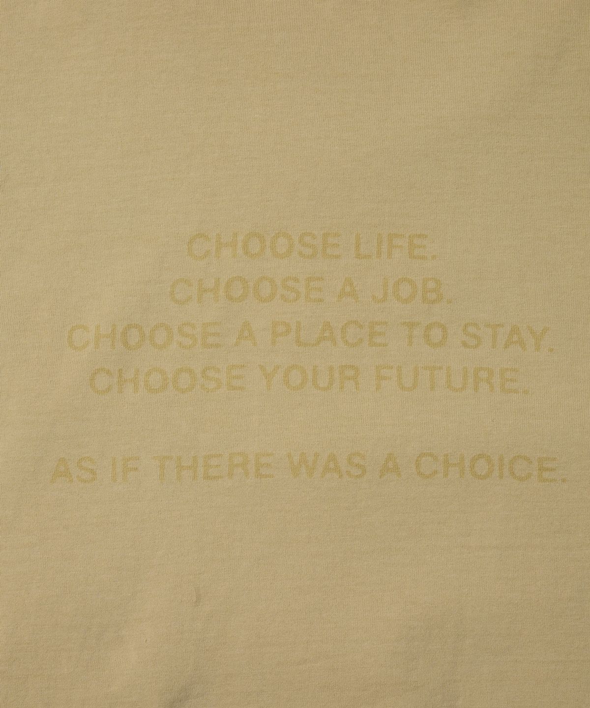 더 오피셜 레퓨지(THE OFFICIAL REFUGE) LASER ETCHED T-SHIRT BEIGE