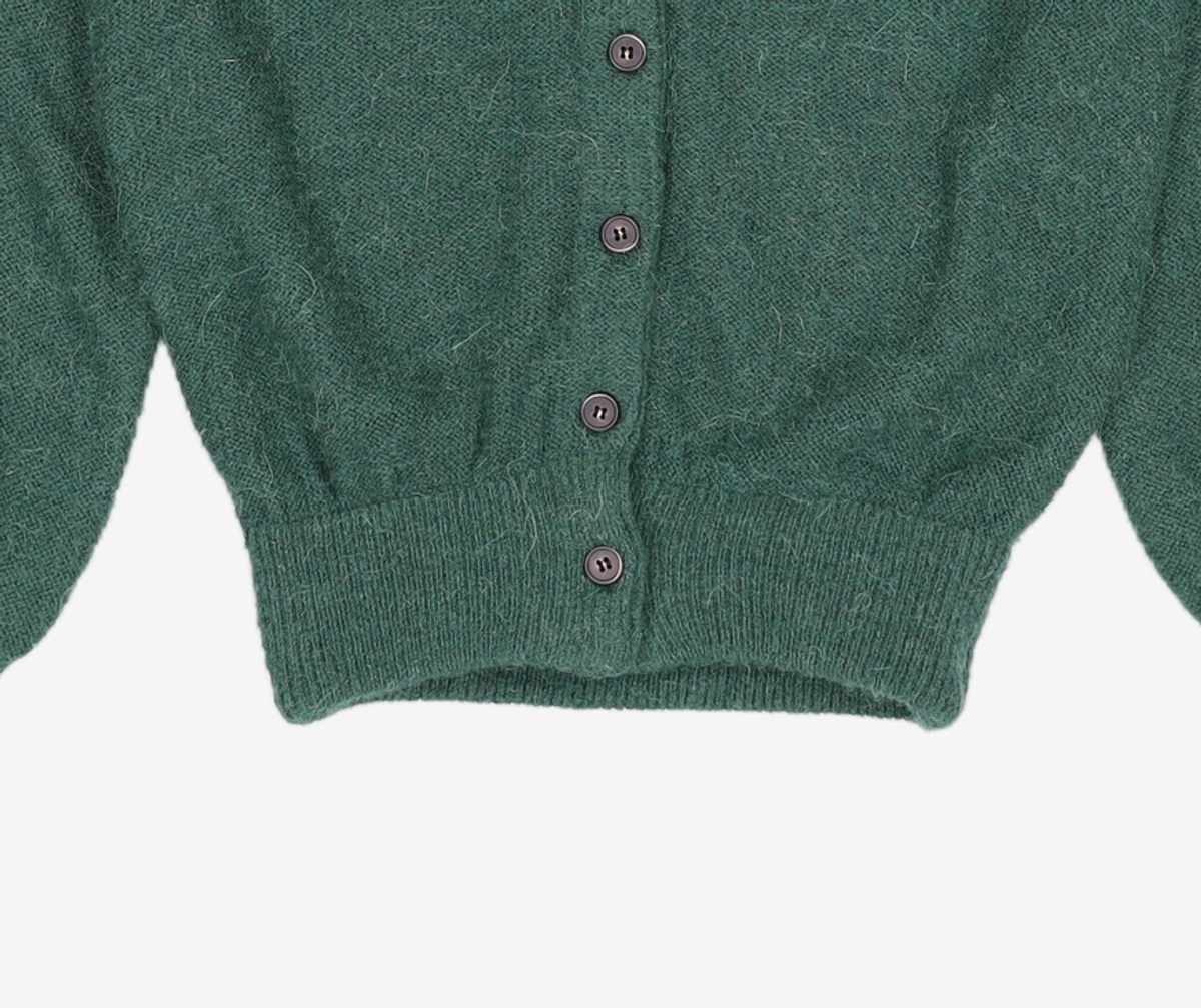 오아이오아이 컬렉션(OIOI COLLECTION) OI STUDIO CLASSIC CARDIGAN [DEEP GREEN] FREE