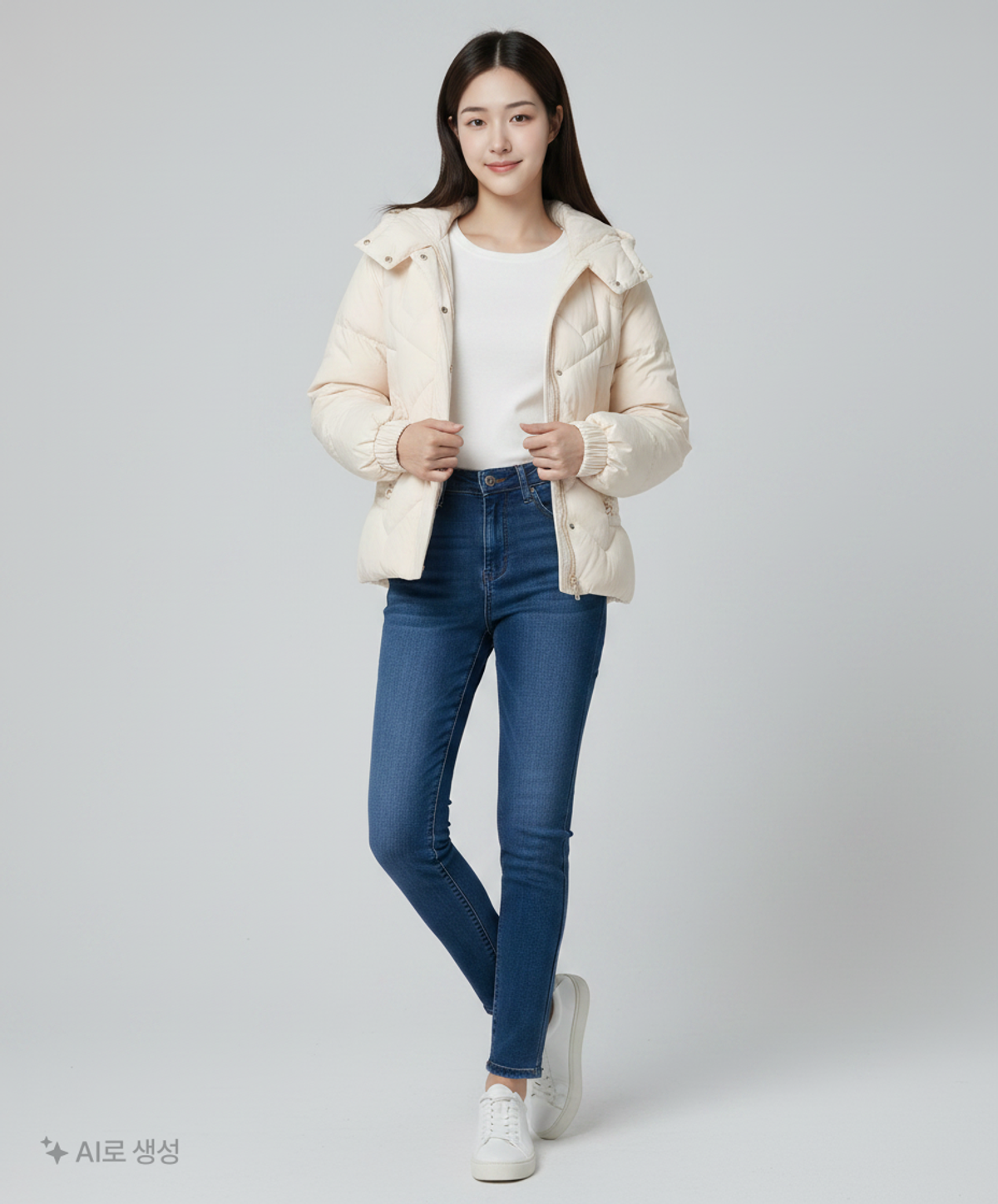 랩(LAP) 숏 패딩/숏 헤비 아우터 M