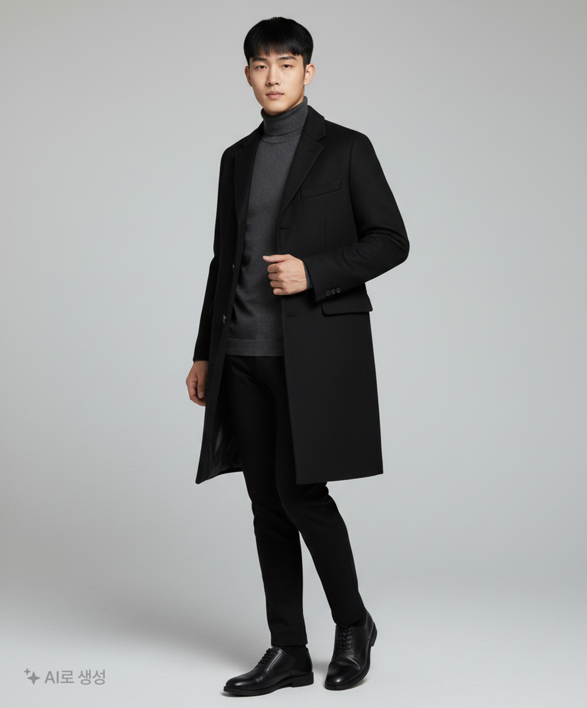 무신사 스탠다드(MUSINSA STANDARD) 겨울 싱글 코트 XL
