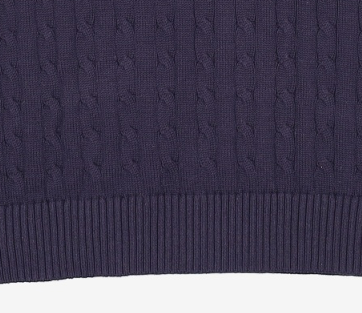 예일(YALE) [100% COTTON] HERITAGE DAN CABLE PK KNIT NAVY 4