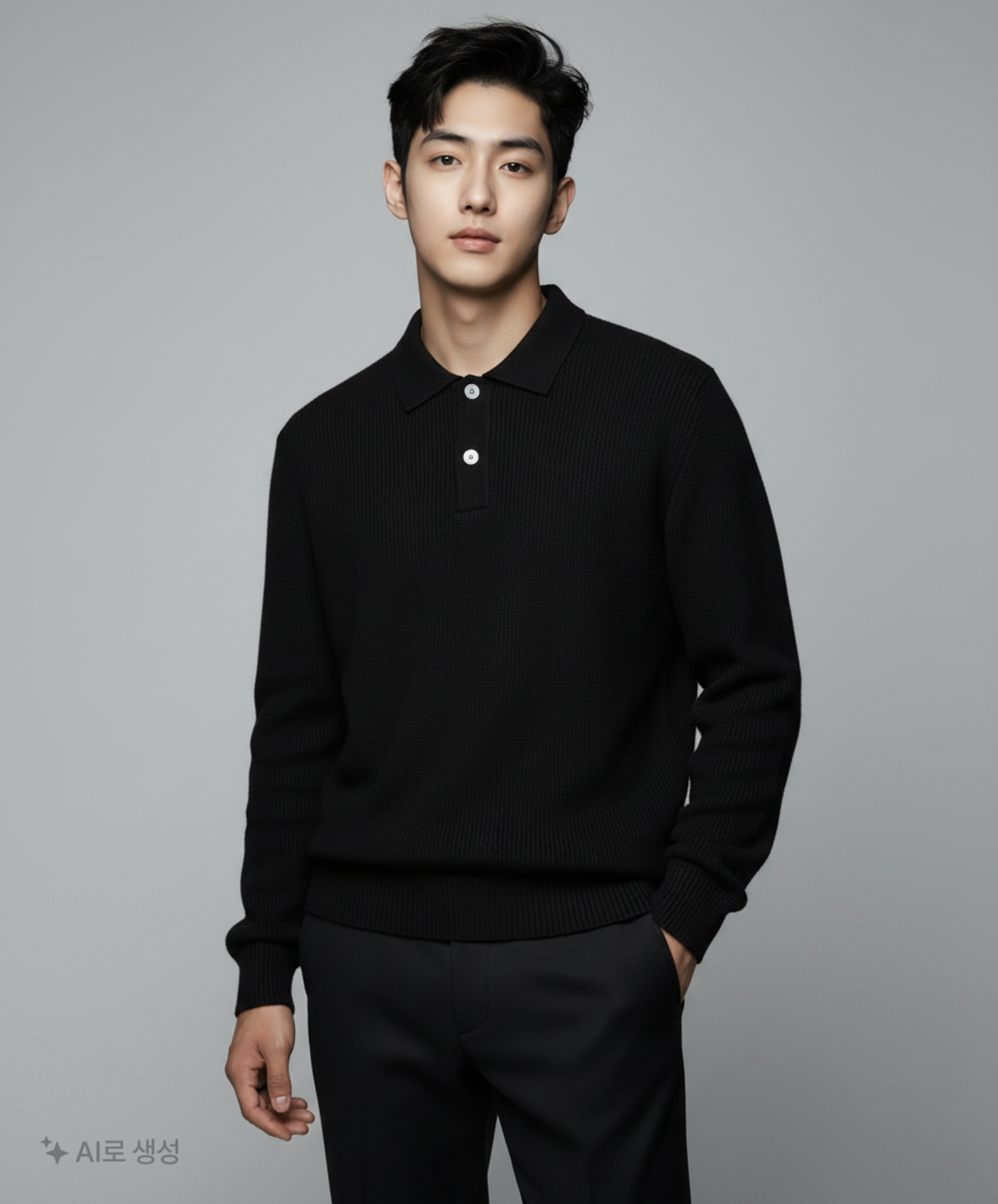 키뮤어(KIIMUIR) (6 COLOR) 소프트 울(WOOL) 카라 니트 XL