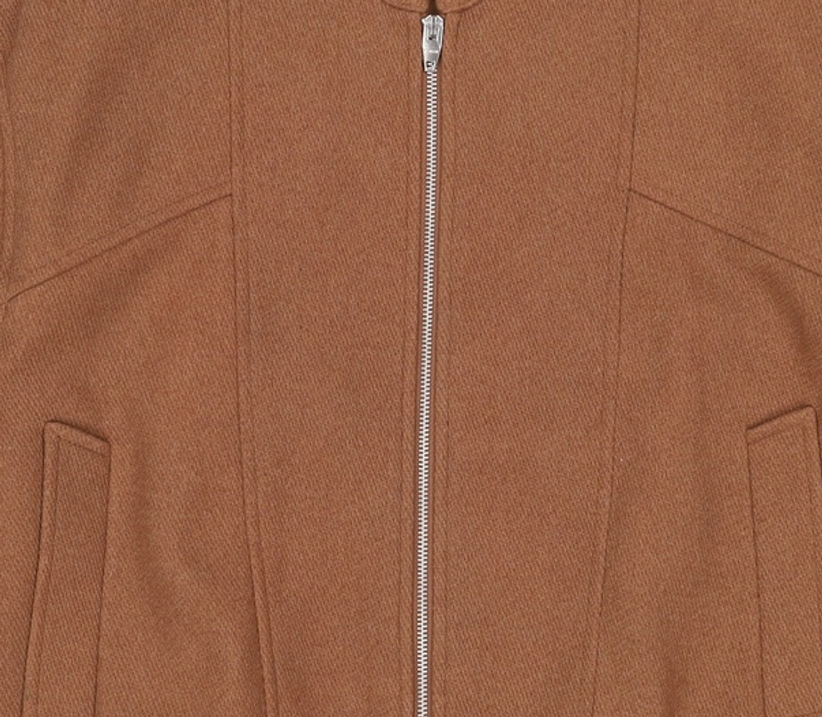 키뮤어(KIIMUIR) 울 (WOOL) 숏카라 블루종_브라운 L