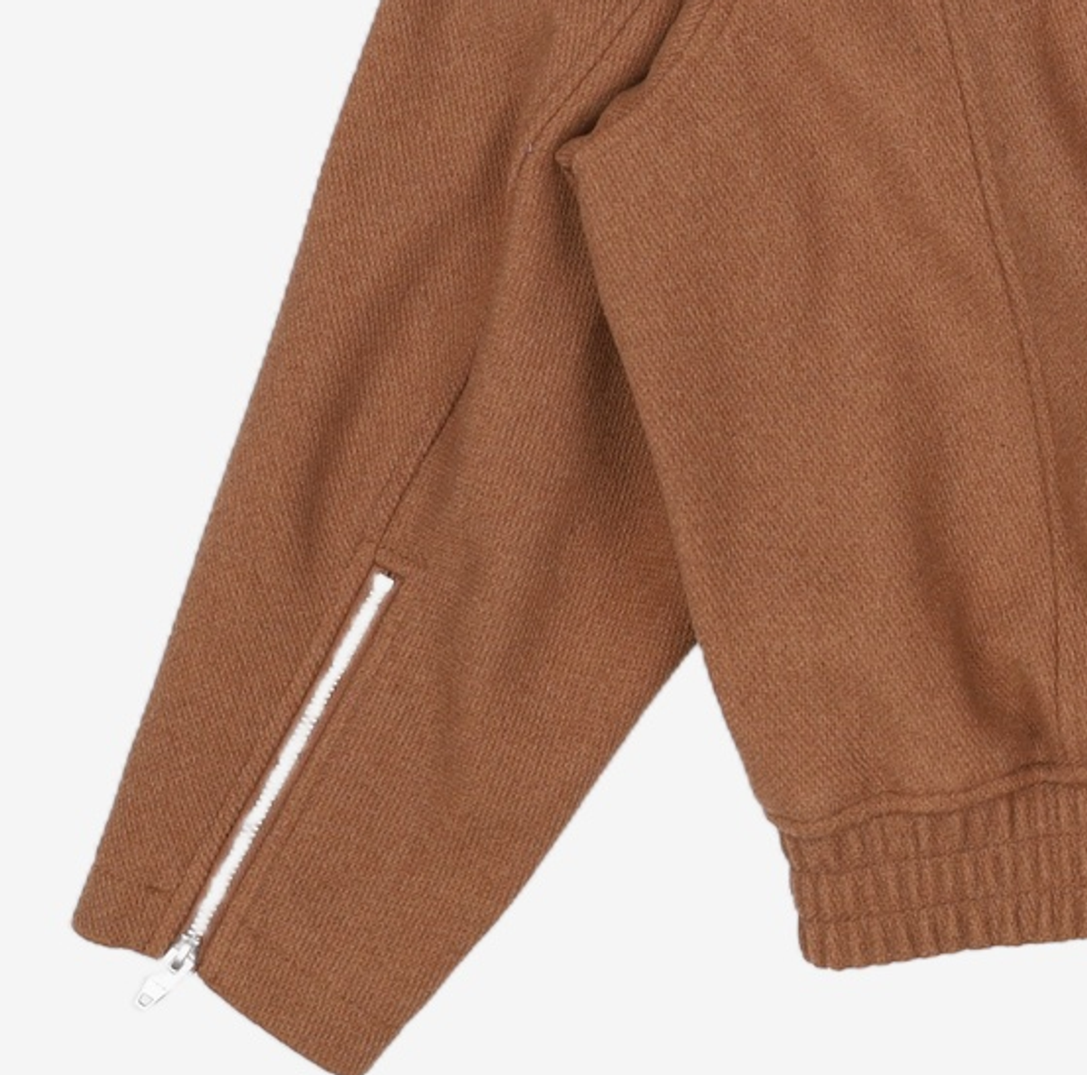 키뮤어(KIIMUIR) 울 (WOOL) 숏카라 블루종_브라운 L