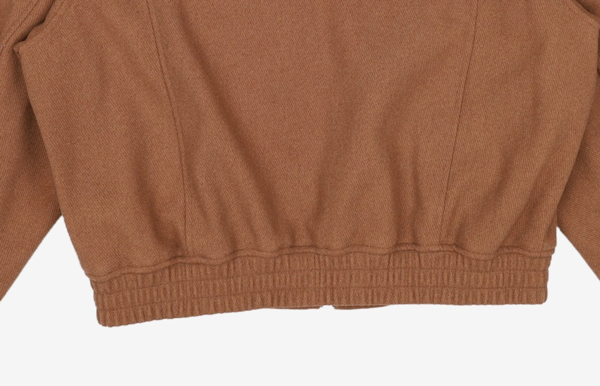 키뮤어(KIIMUIR) 울 (WOOL) 숏카라 블루종_브라운 L