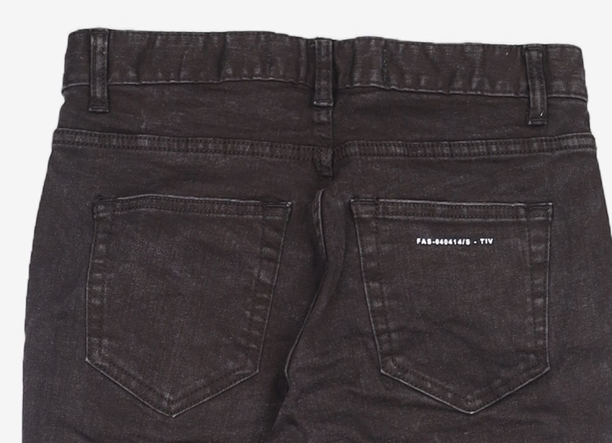 페이탈리즘(FATALISM) black crop jeans #0069 cutting.ver 44