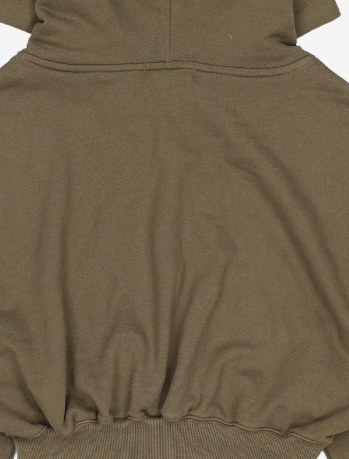 우알롱(WOOALONG) WAL signature crop hood zip-up - KHAKI S