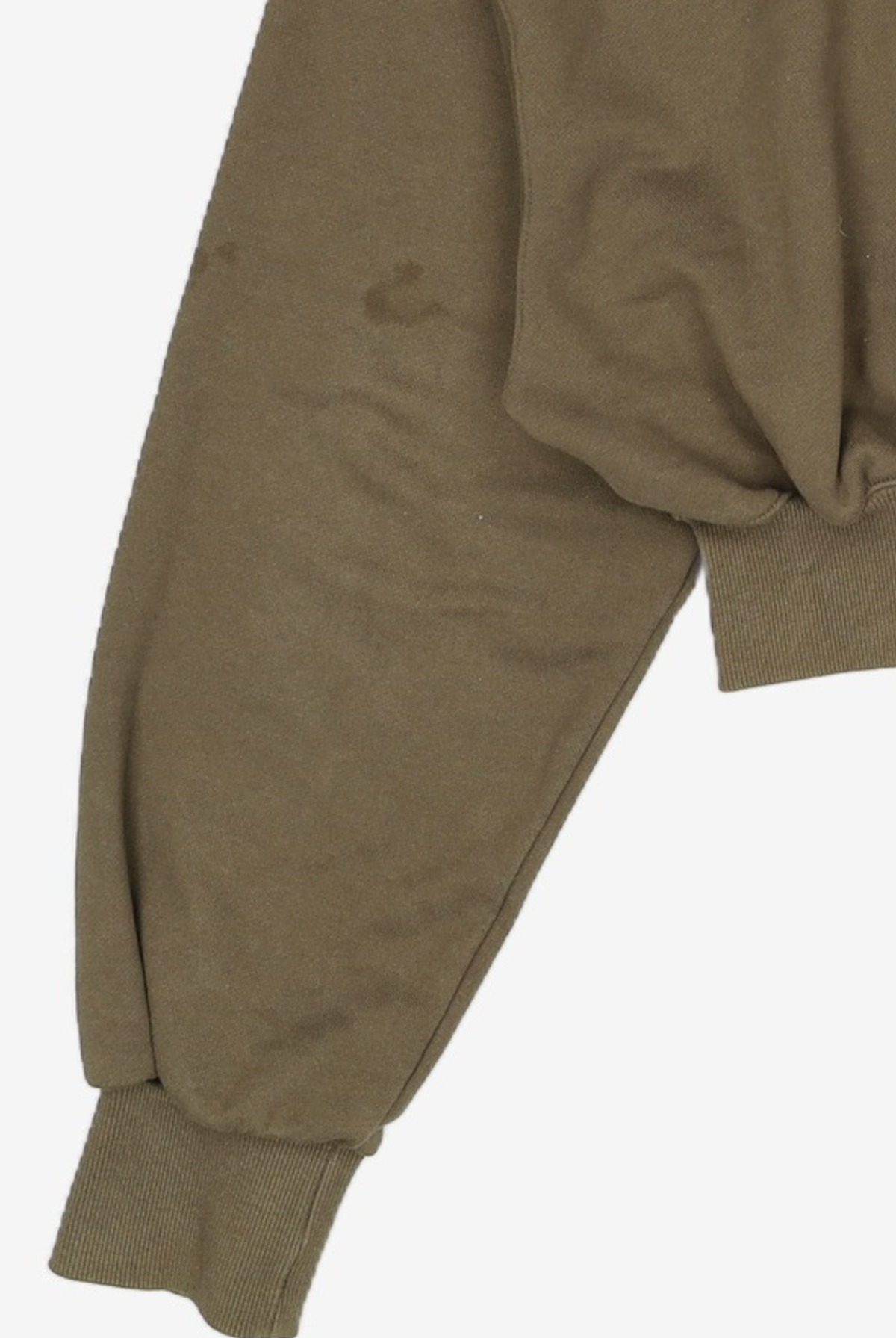 우알롱(WOOALONG) WAL signature crop hood zip-up - KHAKI S