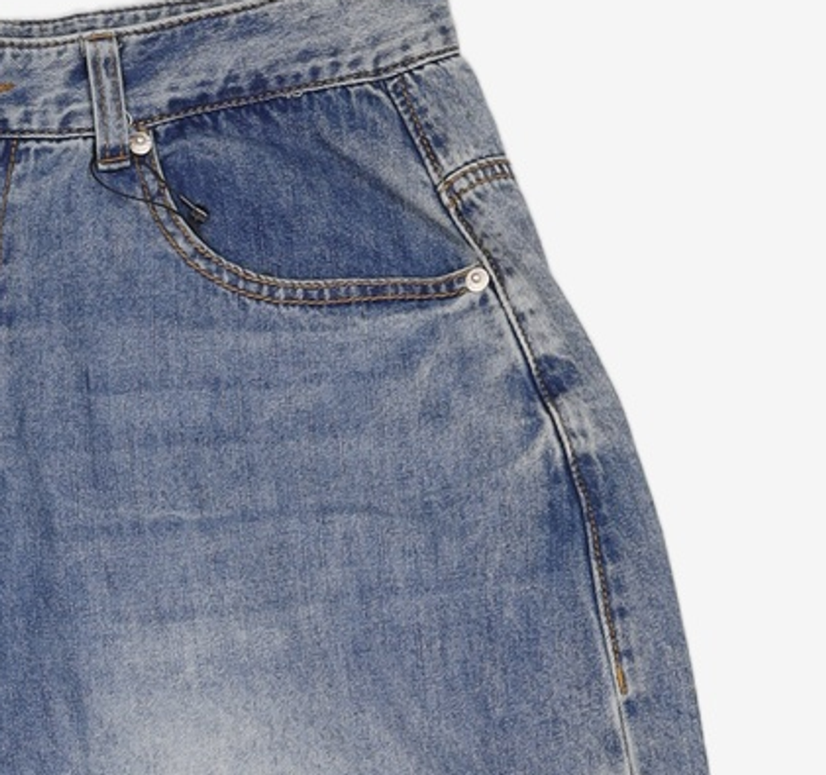 낫포너드(NOT4NERD) Linen Like Relax Fit Denim Pants - Deep Blue L