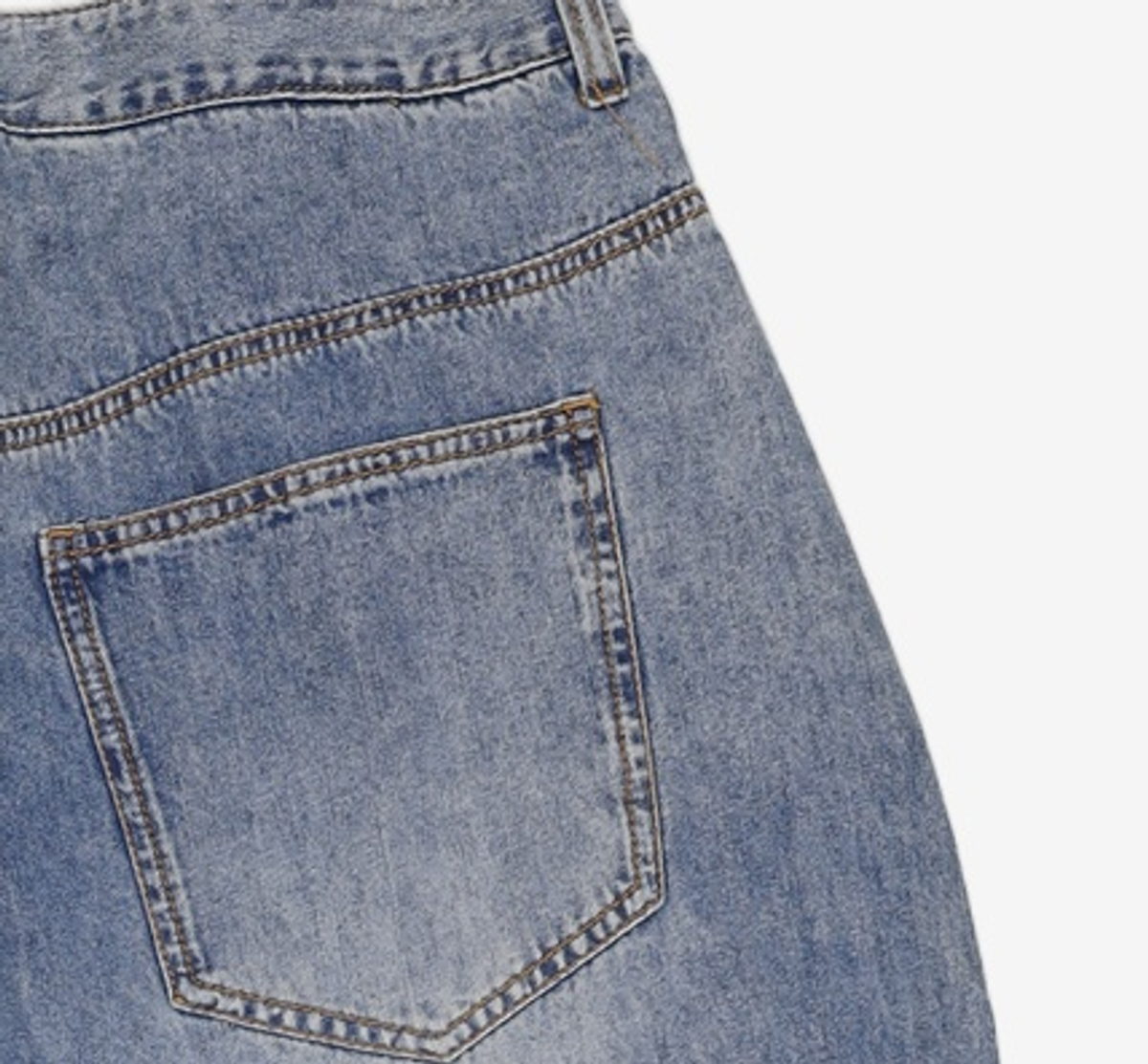 낫포너드(NOT4NERD) Linen Like Relax Fit Denim Pants - Deep Blue L