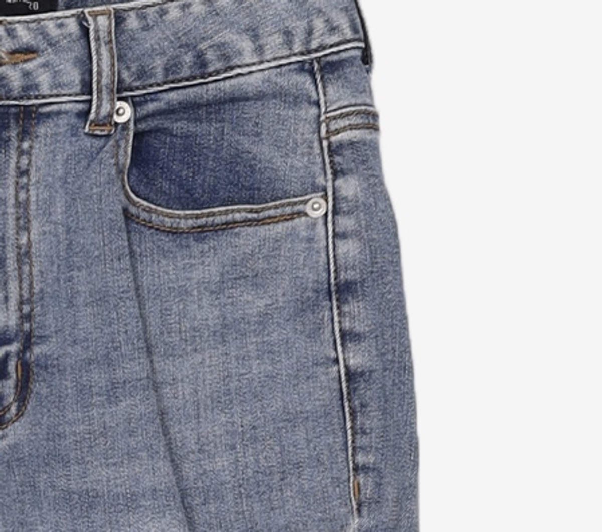미쏘(MIXXO) 밑단 옆트임 슬림부츠컷 데님 MIWTJCT14J 28
