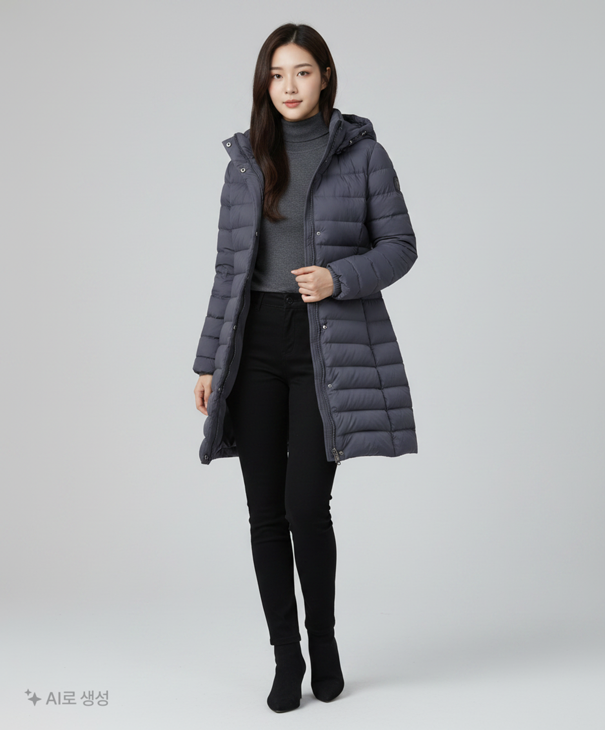 블랙야크(BLACKYAK) 하프 패딩/하프 헤비 아우터 90