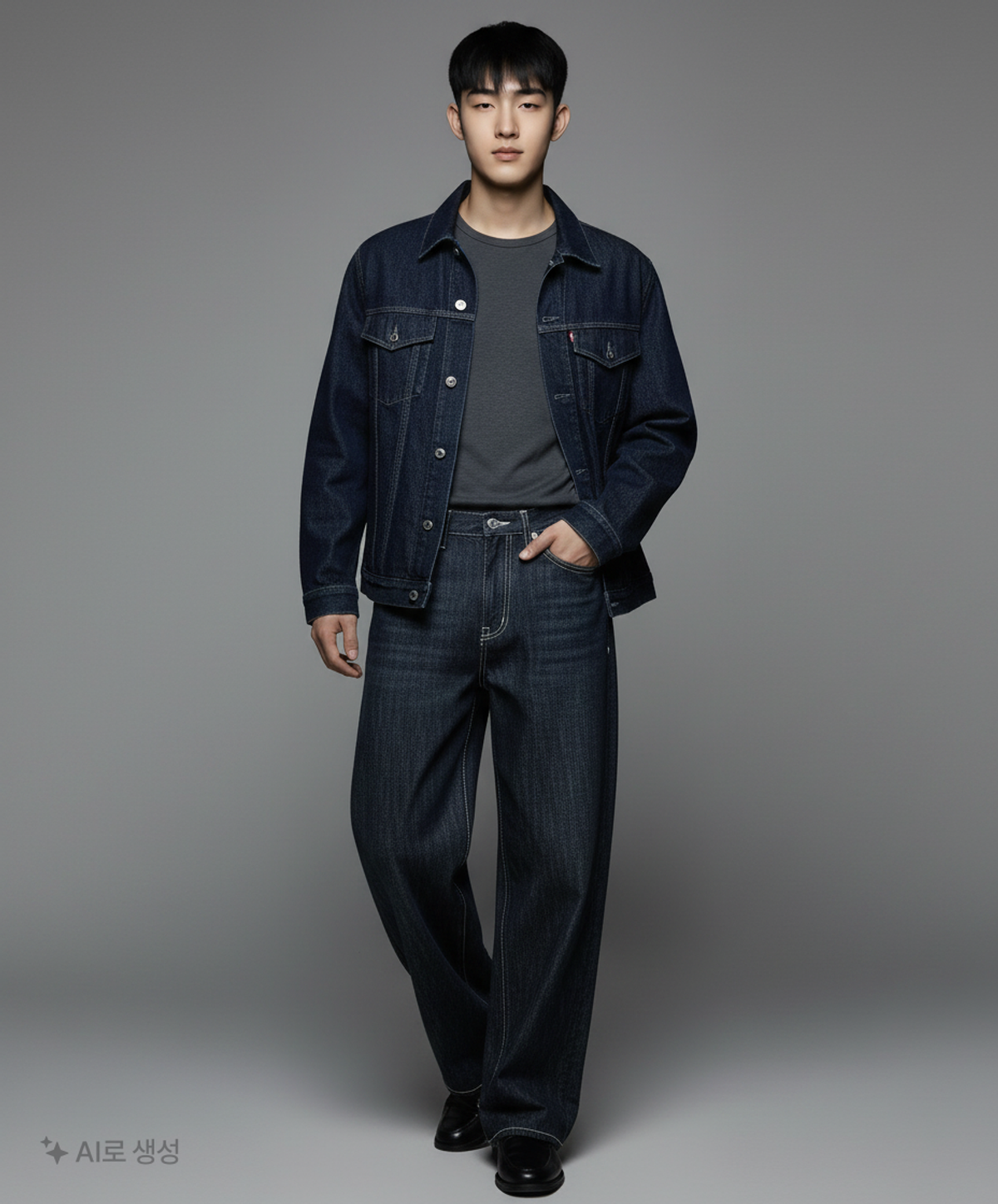 더 크로스(THE CROSS) 청/데님 팬츠 S