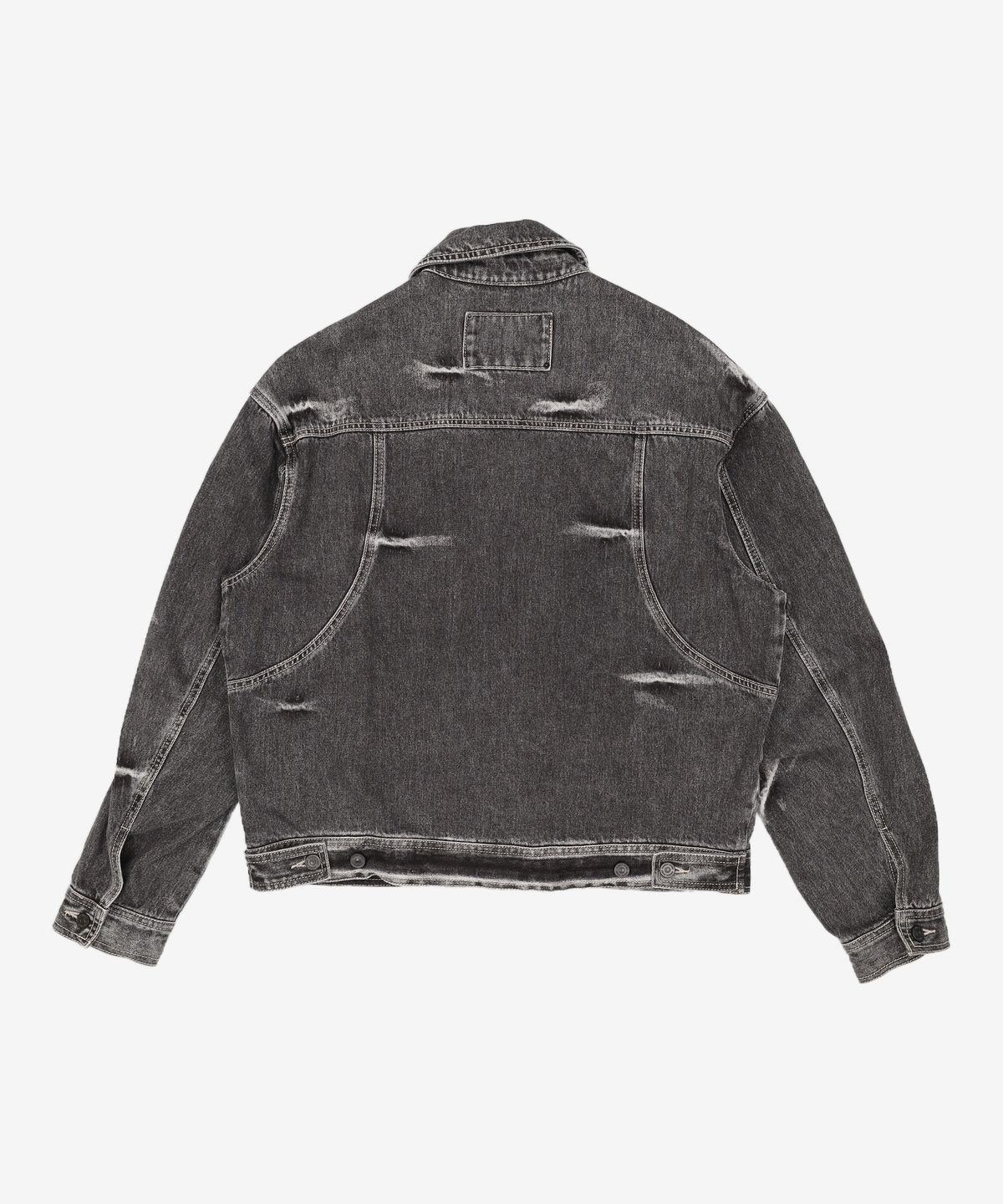 메종미네드(MAISON MINED) PINCH WIND DENIM TRUCKER BLACK M