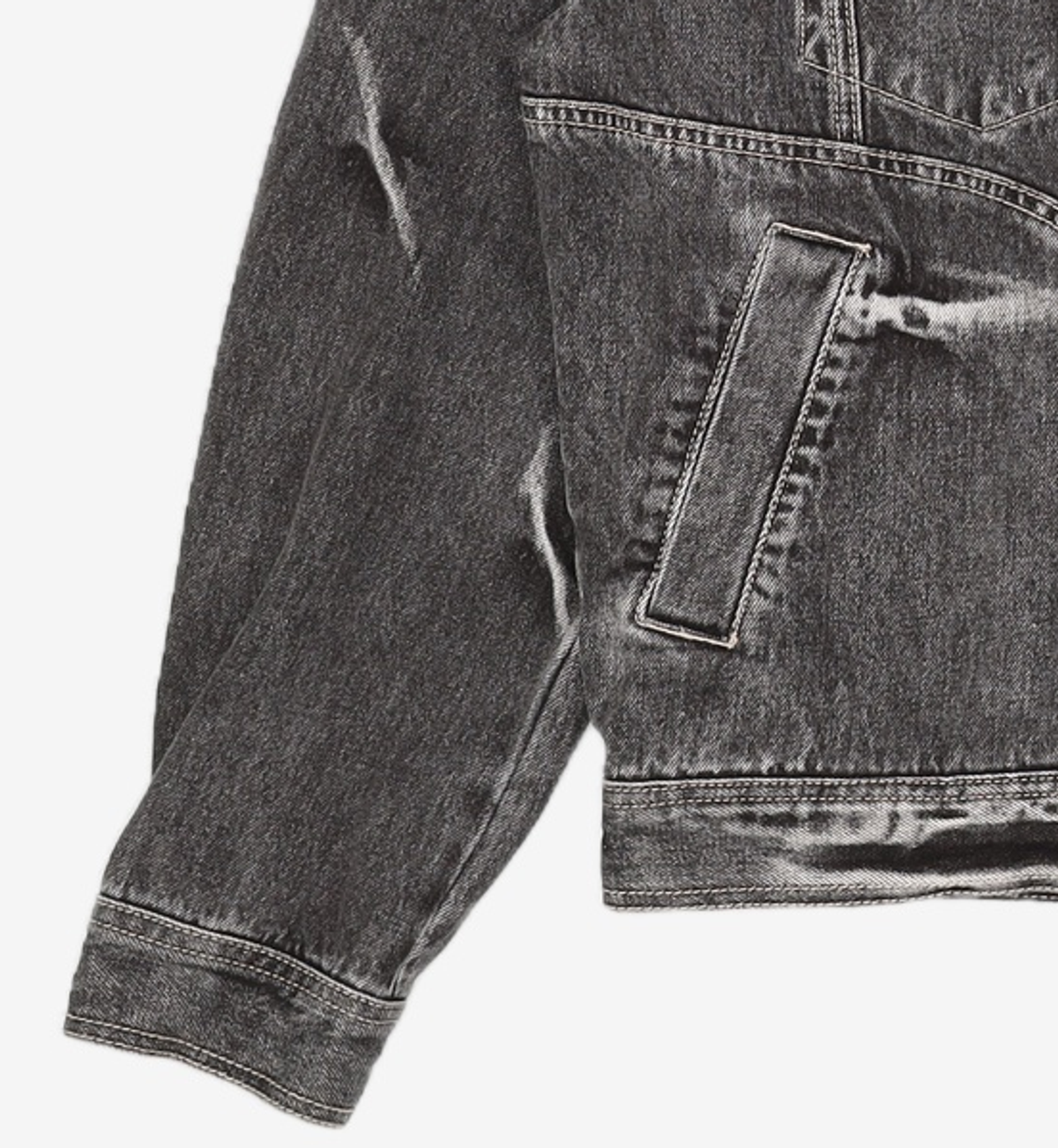 메종미네드(MAISON MINED) PINCH WIND DENIM TRUCKER BLACK M