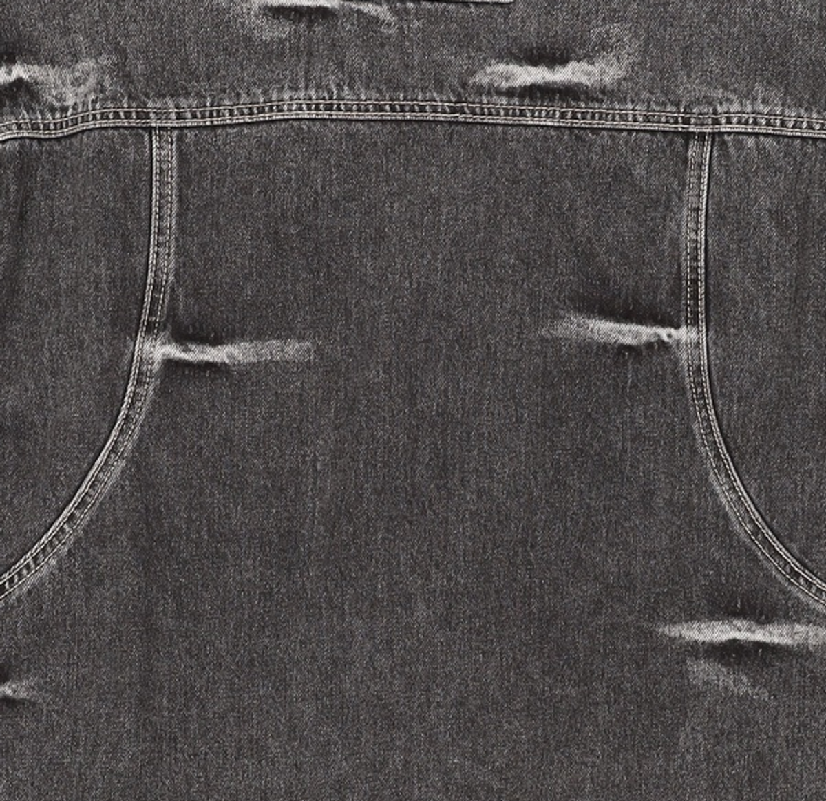 메종미네드(MAISON MINED) PINCH WIND DENIM TRUCKER BLACK M