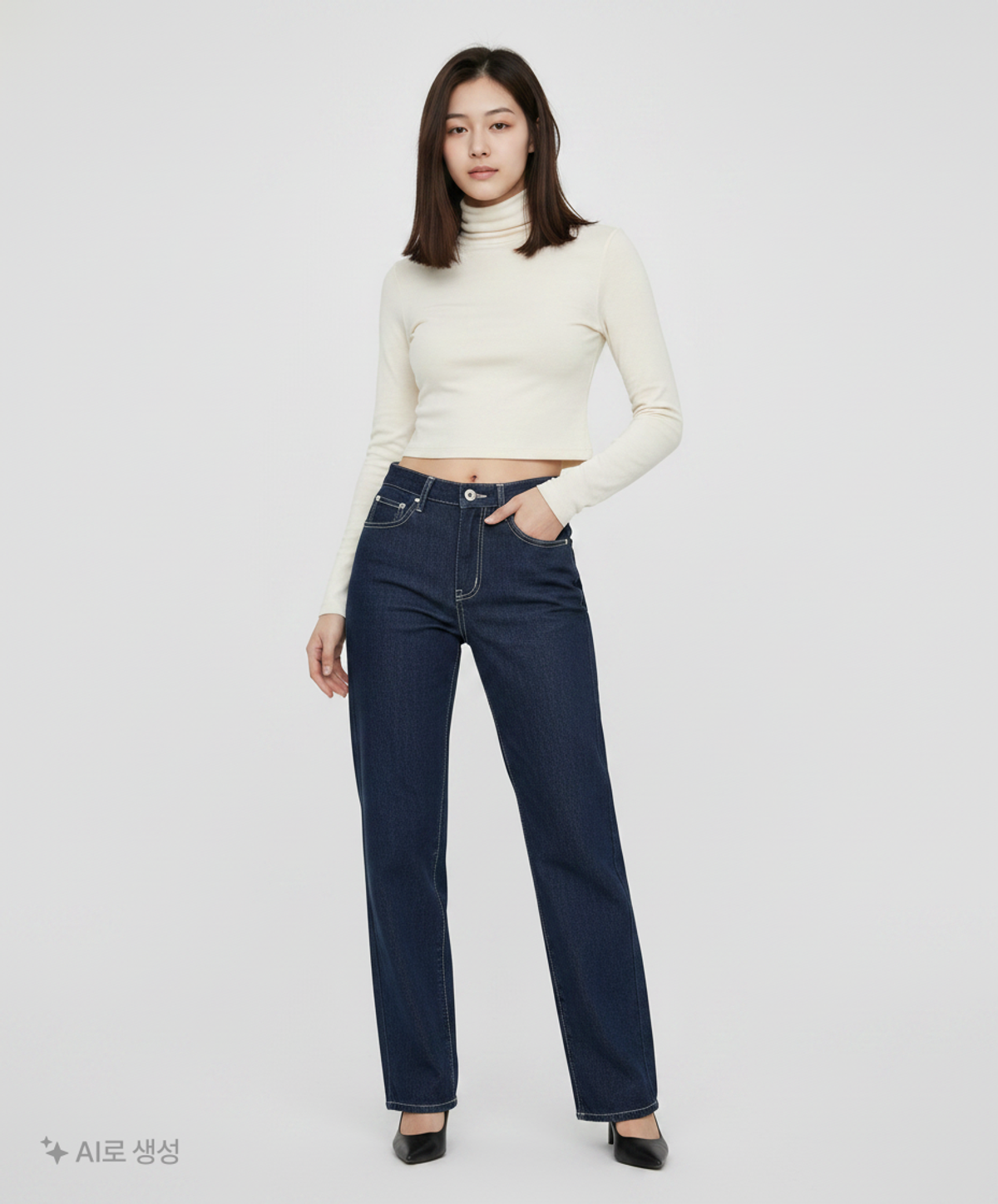 몽돌(MONGDOL) 청/데님 팬츠 S