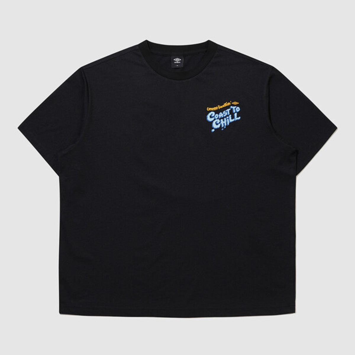 엄브로(UMBRO) [QUICK-DRY] 다이아몬드 이스케이프 지도 프레쉬 반팔 티셔츠 블랙 UR323CRS73