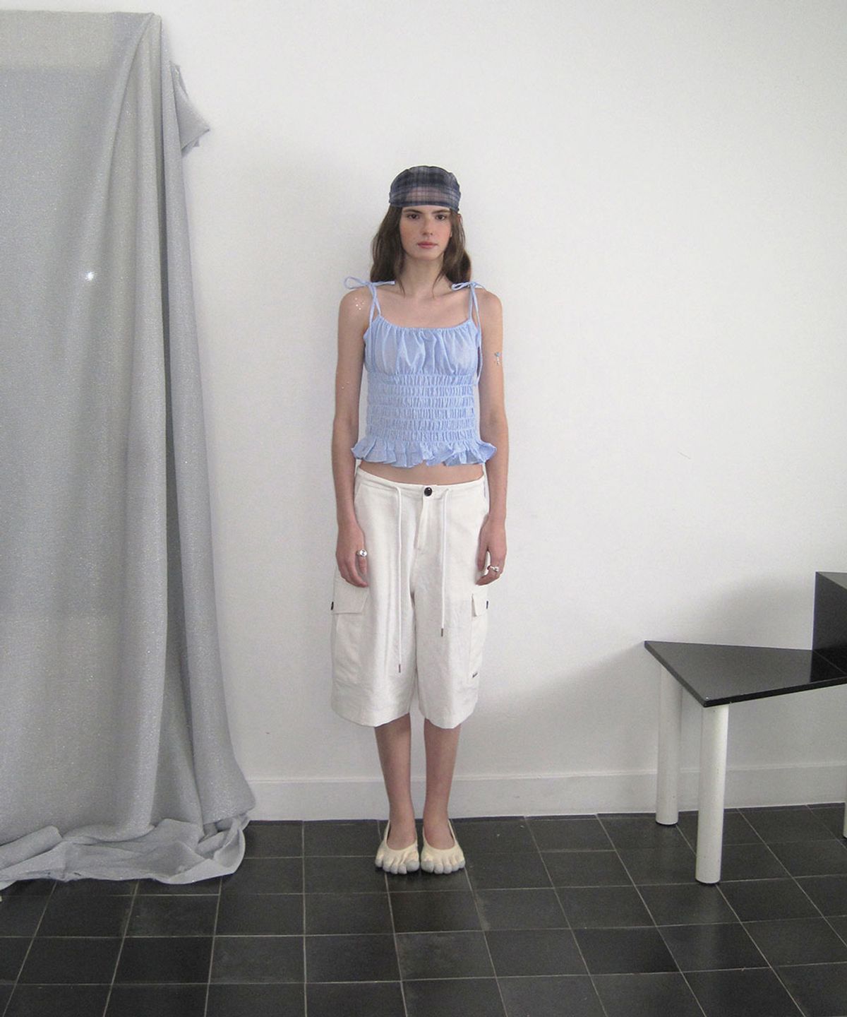 어패럴아카이브(APPAREL ARCHIVE) Siena linen bermuda pants - Ivory