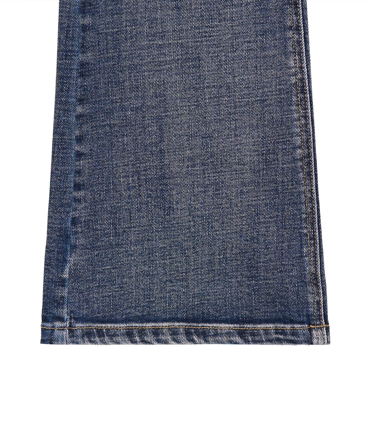 페플리(PEPLEE) Vintage Washed Boots Cut Denim Pants (Blue)