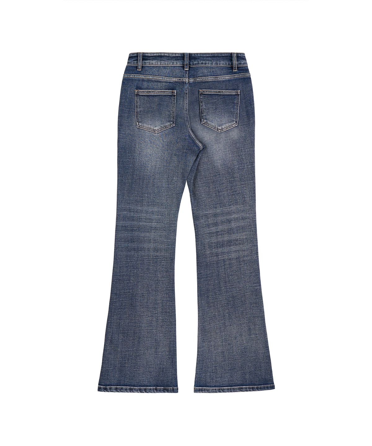 페플리(PEPLEE) Vintage Washed Boots Cut Denim Pants (Blue)