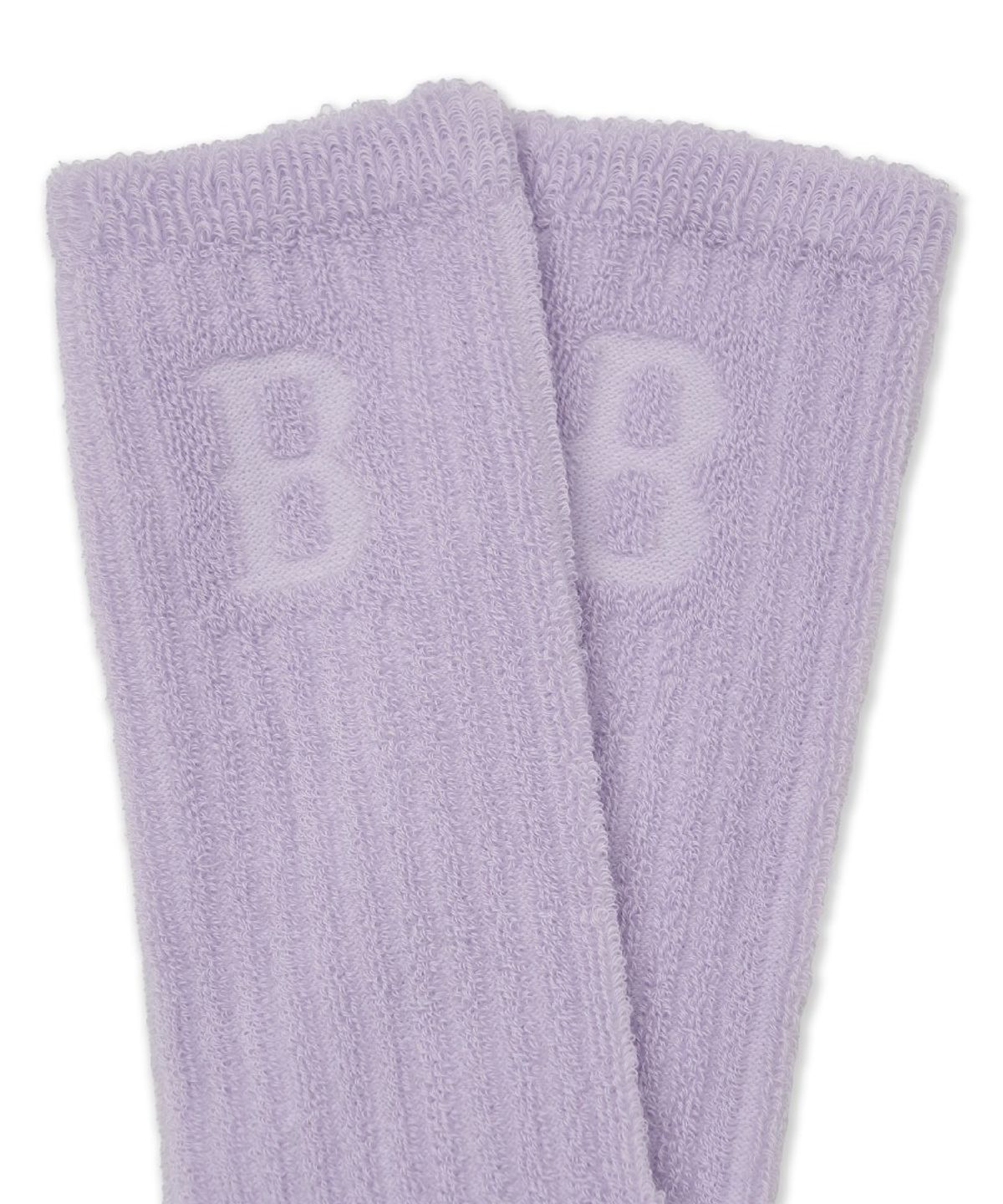 엠엘비 키즈(MLB KIDS) 베이직 엠보 하이 양말 BOS (Lavender)