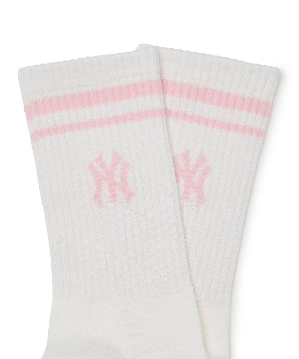엠엘비 키즈(MLB KIDS) 베이직 스트라이프 크루 양말 NY (L.Pink)