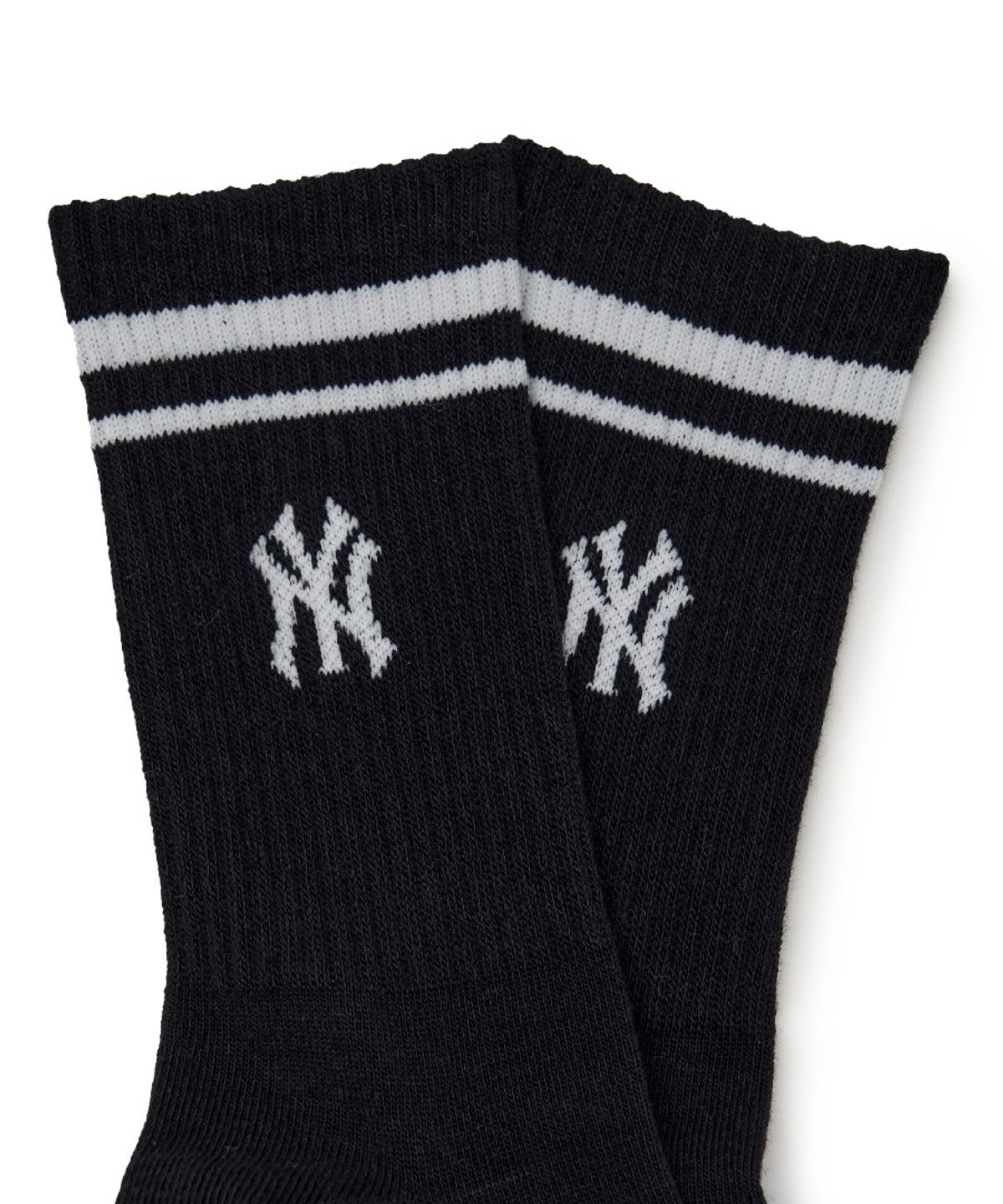 엠엘비 키즈(MLB KIDS) 베이직 스트라이프 크루 양말 NY (Black)