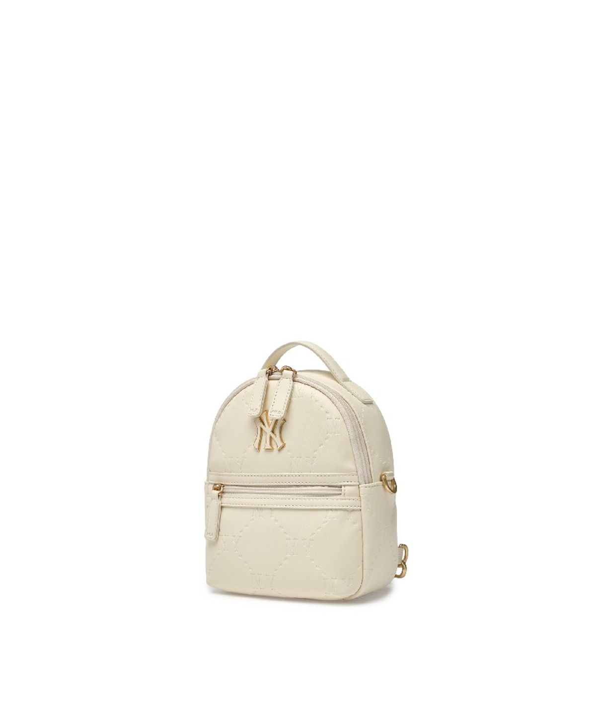 엠엘비 키즈(MLB KIDS) 모노그램 엠보 미니 백팩 NY (Cream)