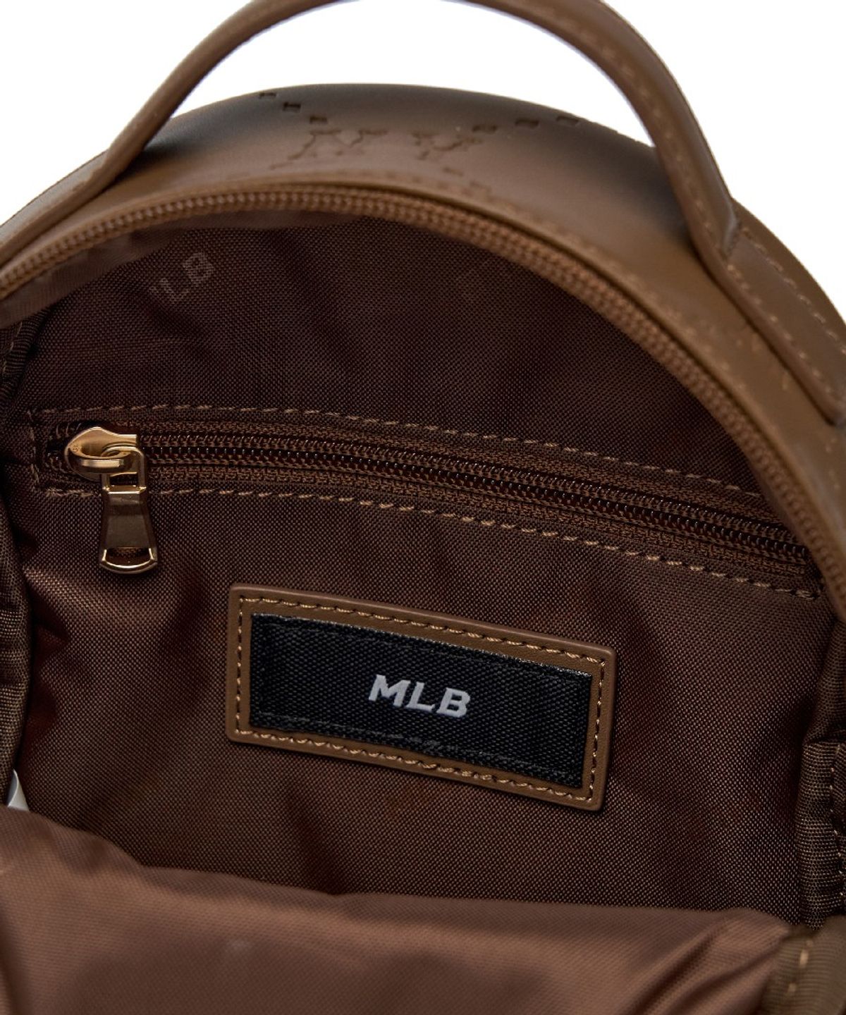 엠엘비 키즈(MLB KIDS) 모노그램 엠보 미니 백팩 NY (Brown)