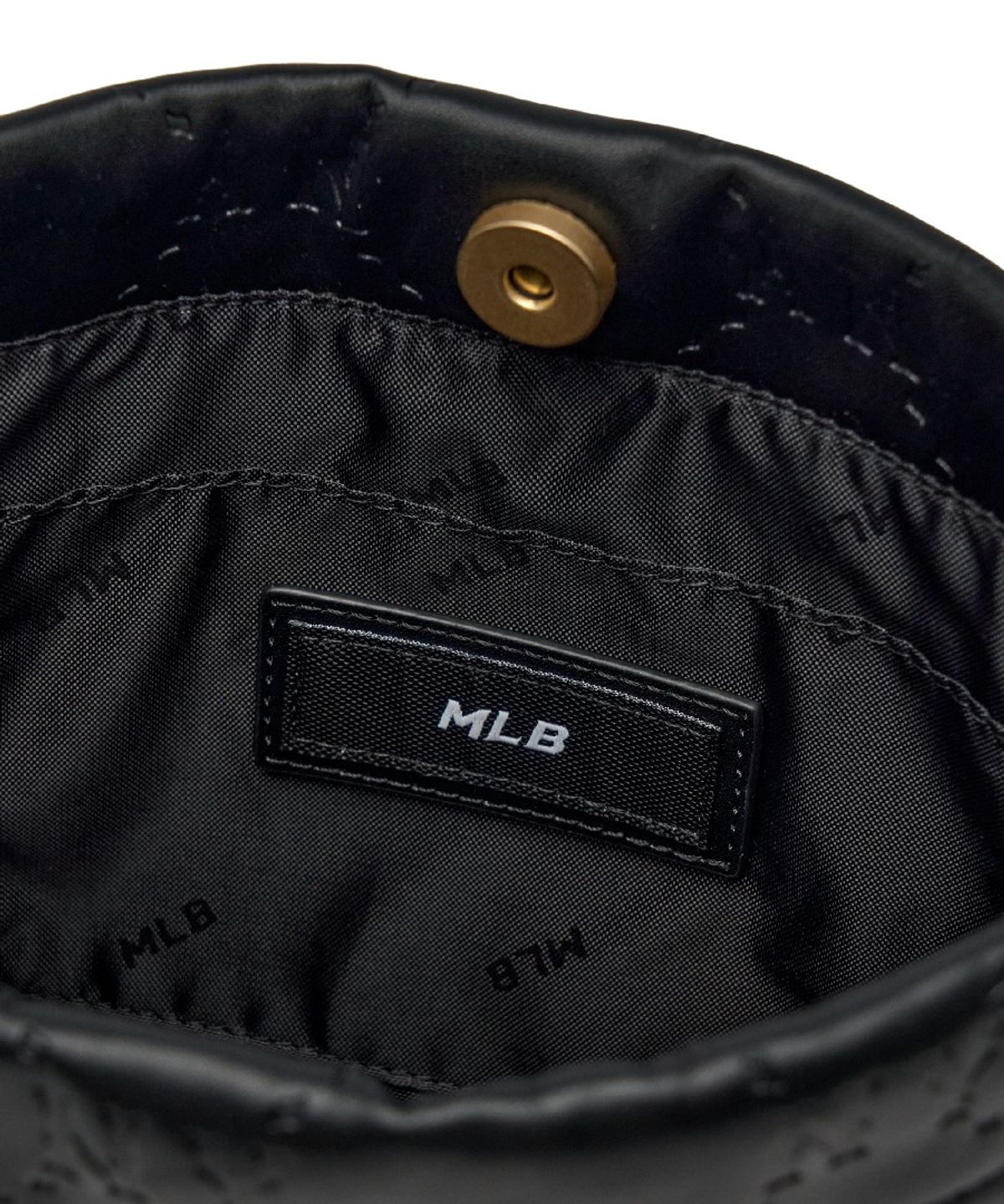 엠엘비 키즈(MLB KIDS) 모노그램 엠보 버킷백 NY (Black)