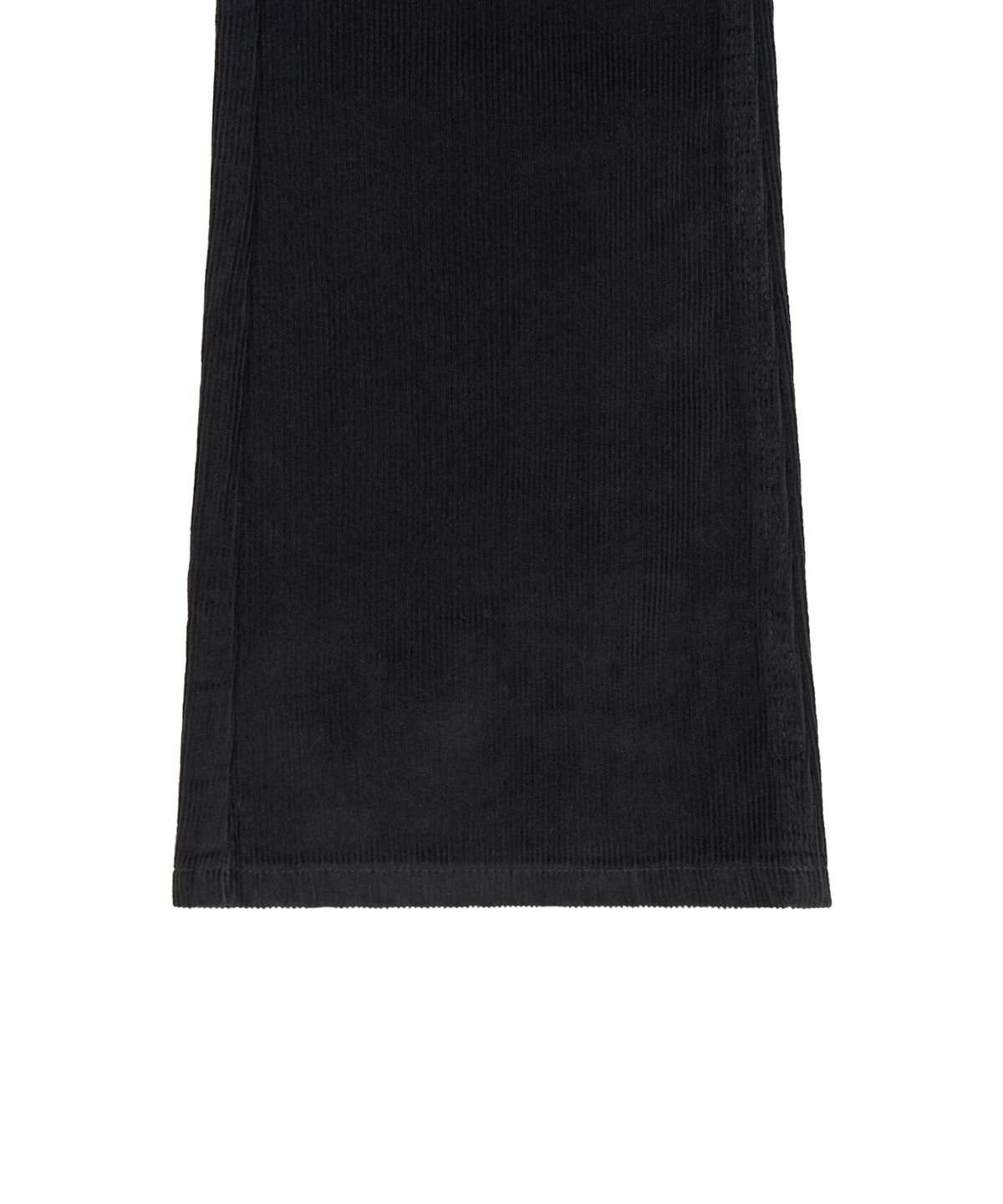 페플리(PEPLEE) Banding Corduroy Boots Cut Pants (Black)