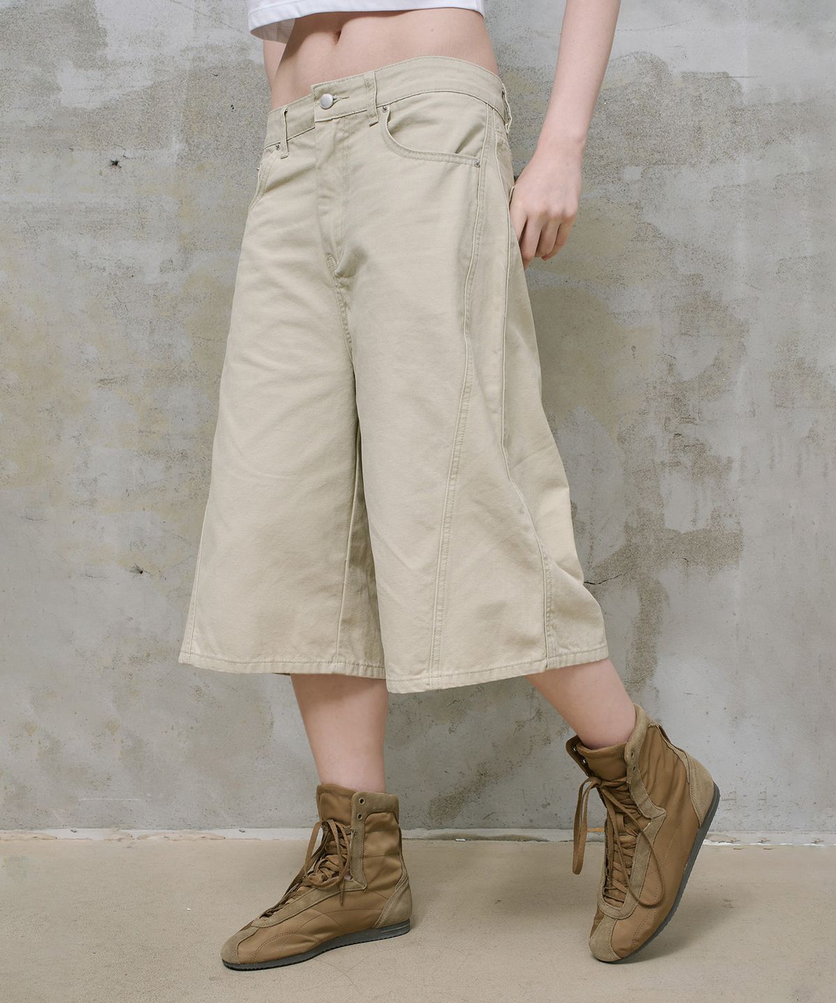 딥센스(DEEP SENSE) 딥 코튼 절개 버뮤다 팬츠 -3color-