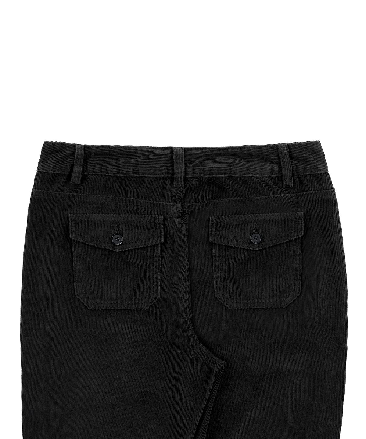 페플리(PEPLEE) Corduroy Mini Pocket Boots Cut Pants (Black)