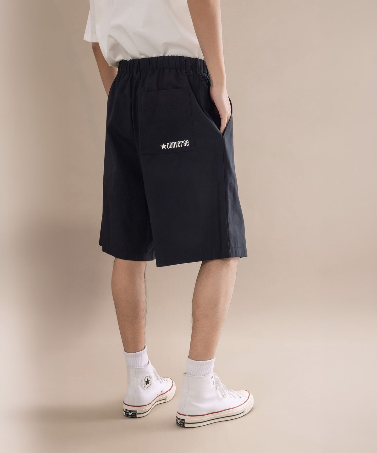 컨버스(CONVERSE) 노벨티 어반 쇼츠 블랙 MCK063-023