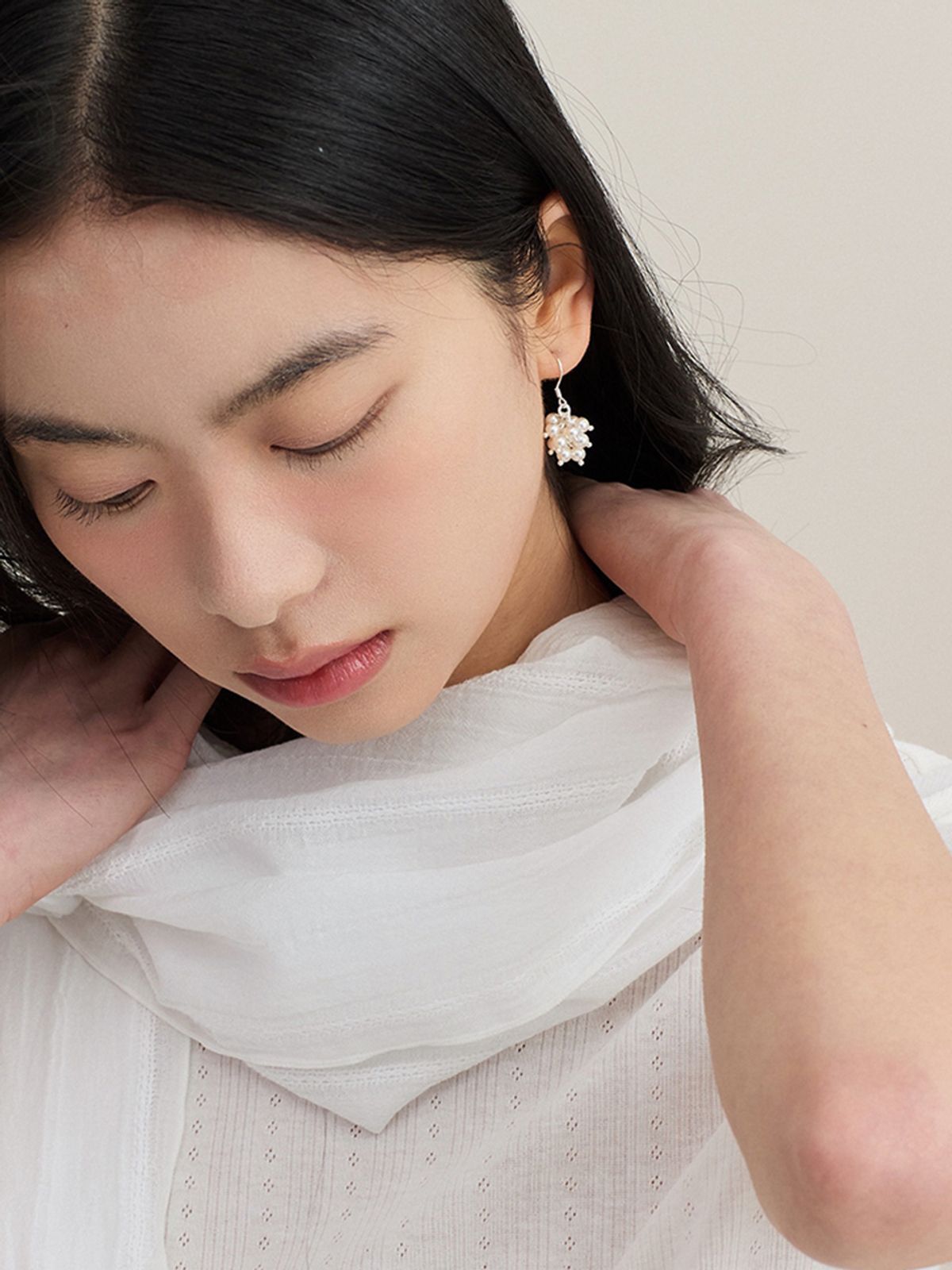 오에이알(OAR) 펄 블룸 귀걸이