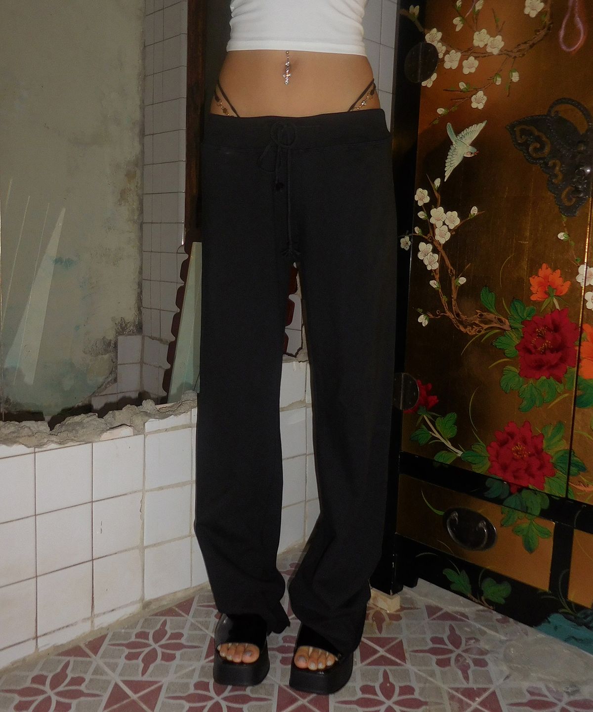 베이크먼데이(BAKEDMONDAY) [BLACK] Baby sweatpants