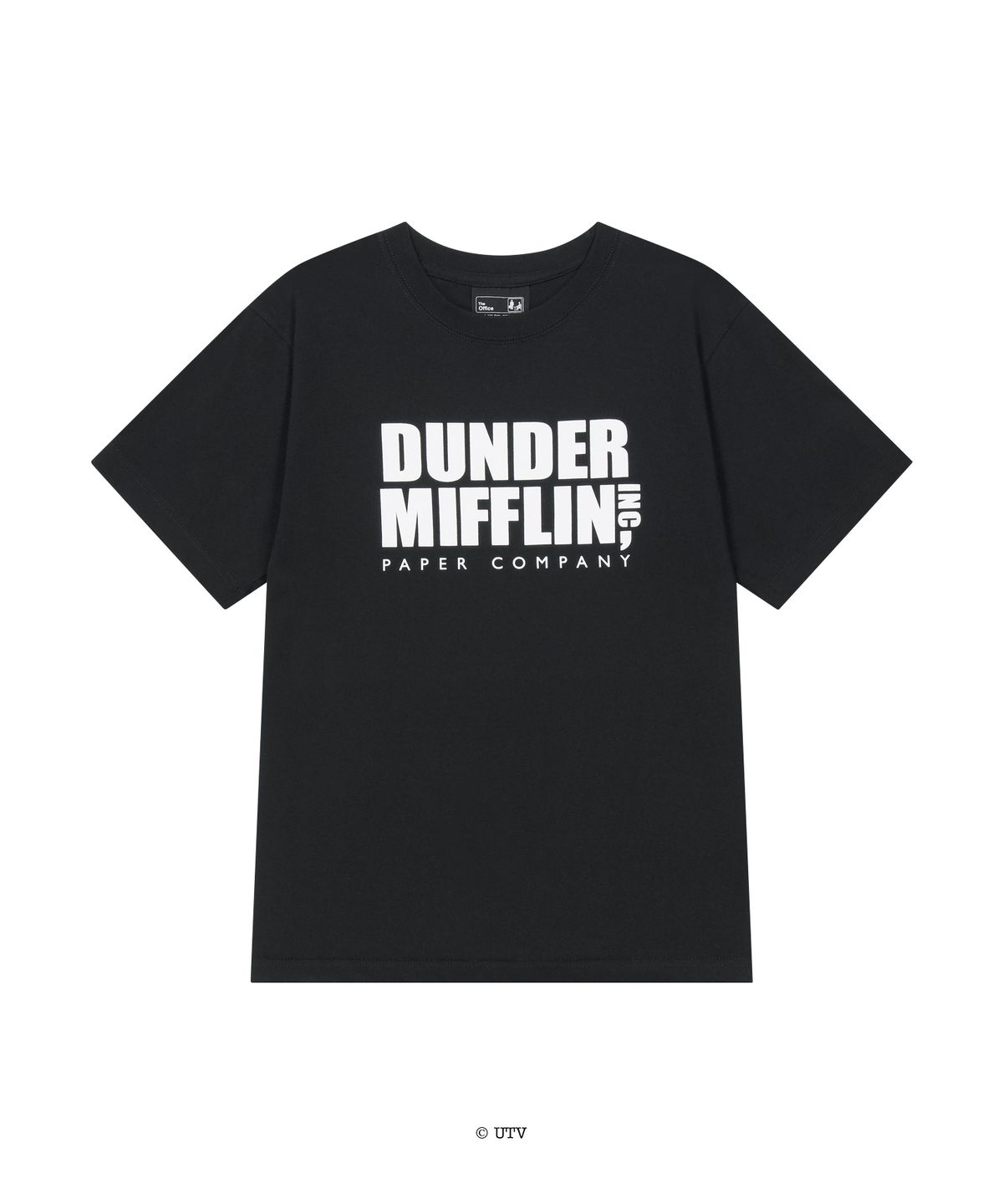 얼렁뚱땅 상점(ULDD STORE) [The Office] Dunder Mifflin Logo Tee White/Black