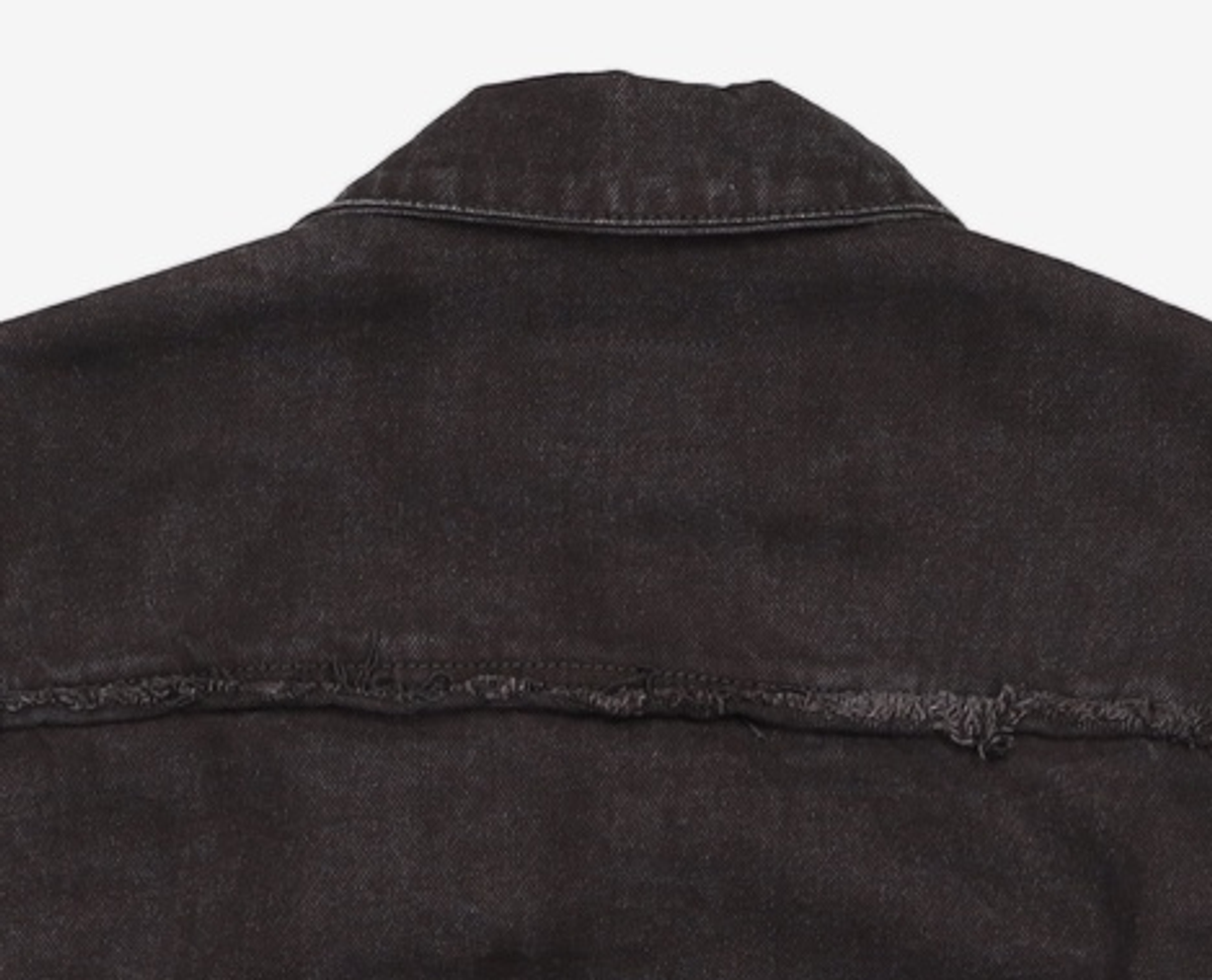 메종미네드(MAISON MINED) BALIN ZIPPER DENIM JACKET BLACK M