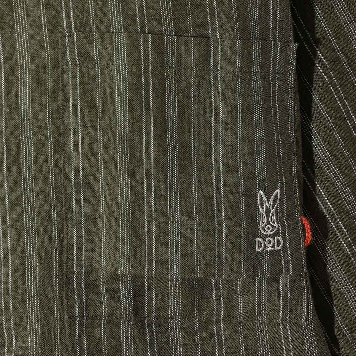 디오디(DOD) 마사 스트라이프 반팔 셔츠(KHAKI)